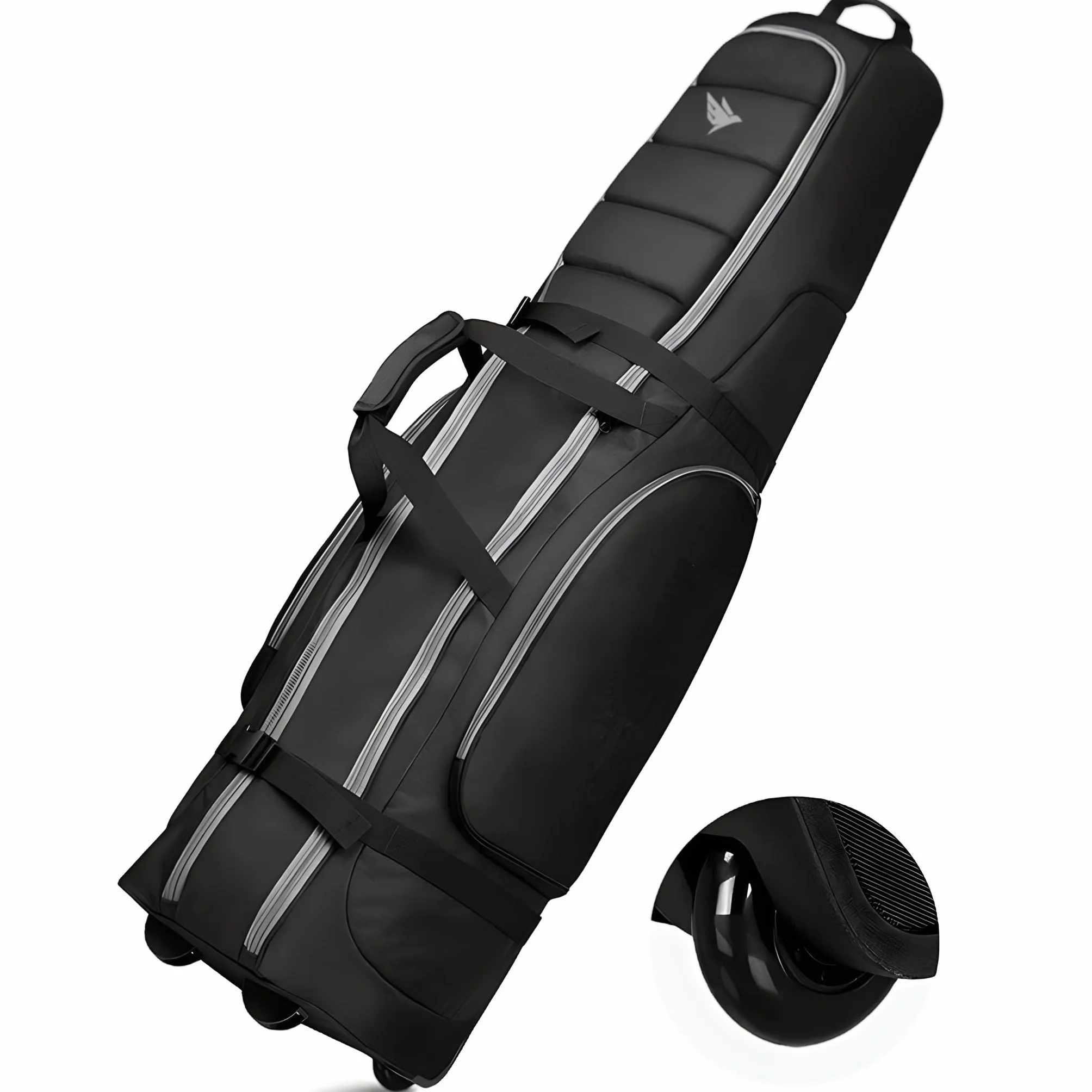 SWIFTEE Borsa da viaggio imbottita per attrezzatura da golf, in tessuto Oxford 900D, impermeabile e resistente all'usura, tasche extra grandi per accessori da golf e scarpe da golf