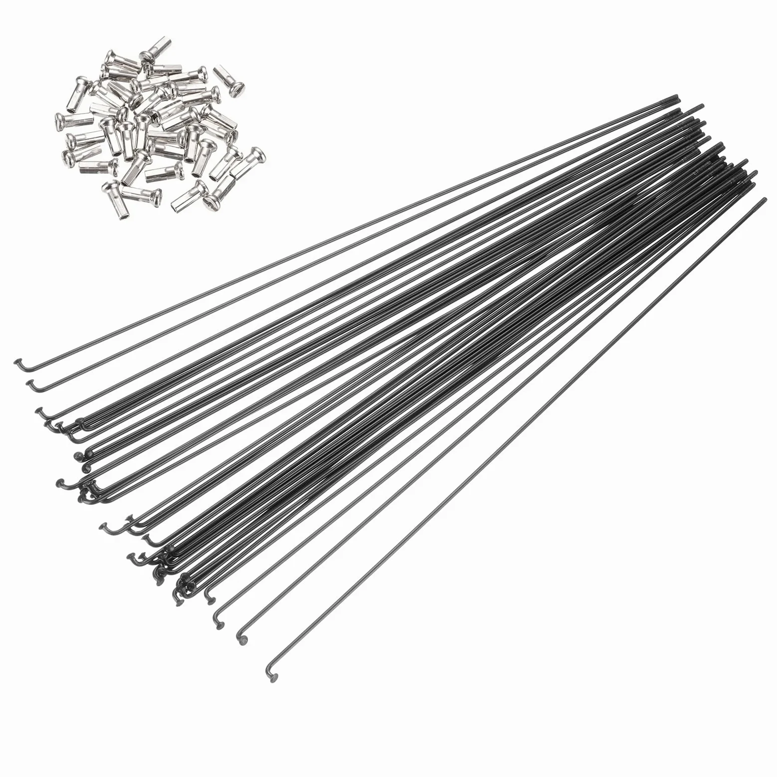 PATIKIL Raggi della bicicletta 14G, acciaio inossidabile J Bend 2mm Mountain Bike raggi con capezzoli in ottone