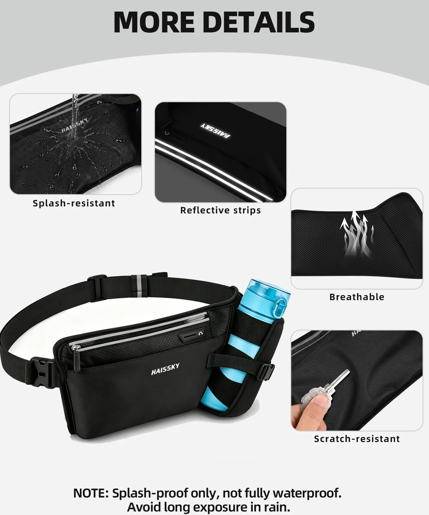 Cintura da corsa per cellulare 7 pollici marsupio sportivo jogging fitness