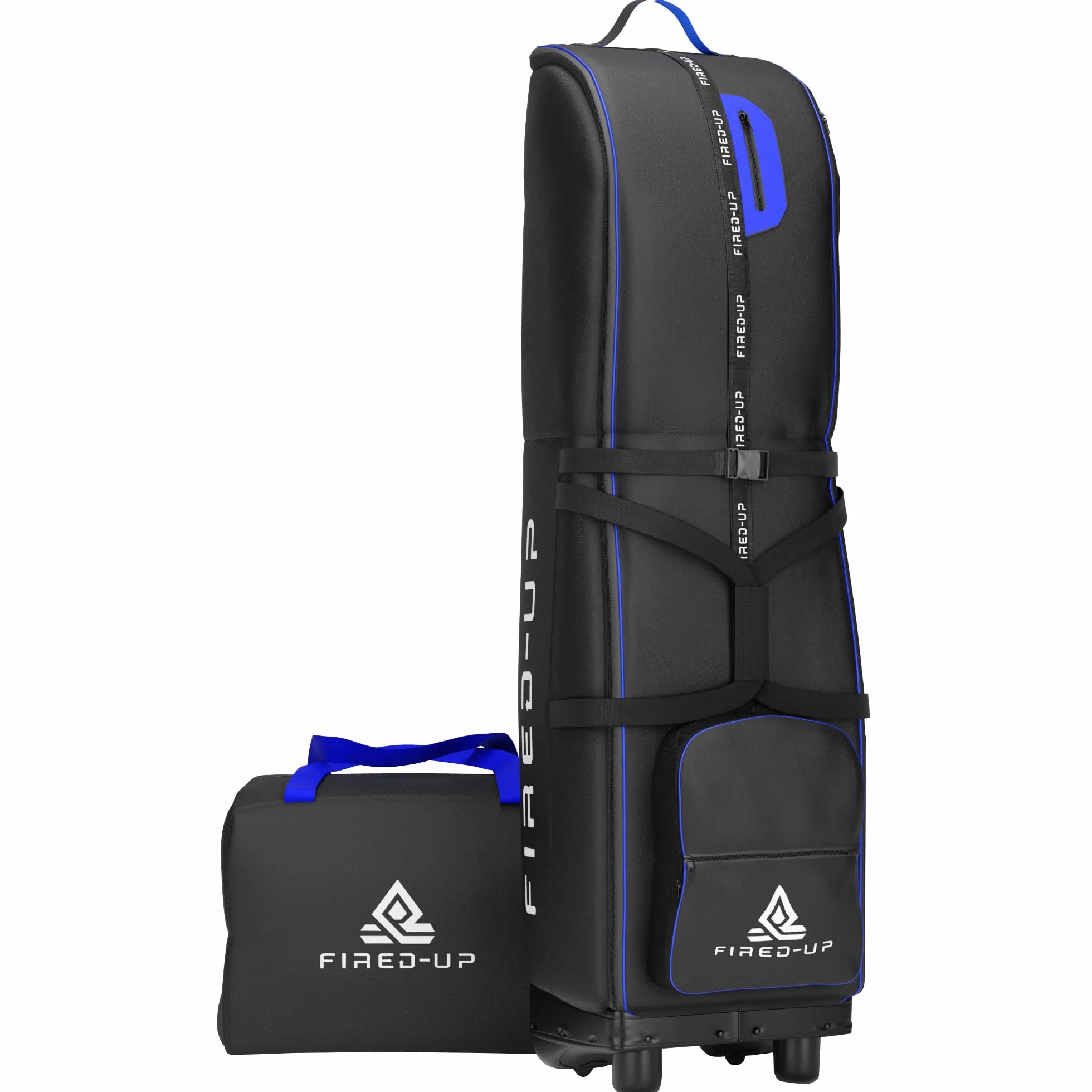 Borsa da viaggio da golf con ruote in nylon 1680D pieghevole per compagnie aeree