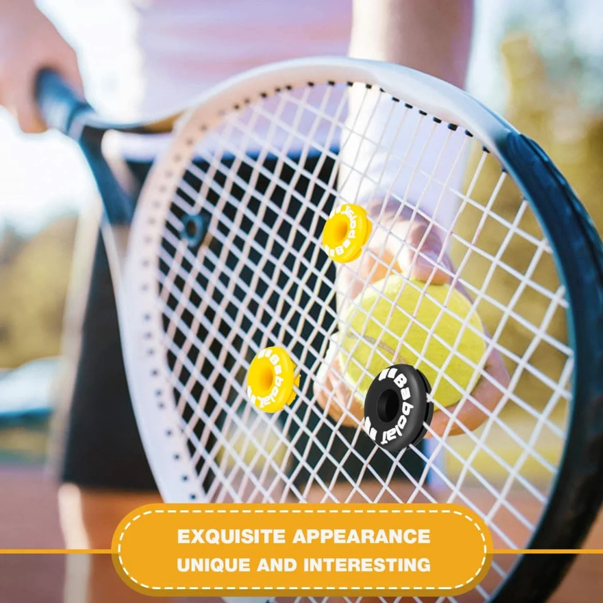 Ammortizzatore Vibrazione Racchetta da Tennis 8 Pezzi Gomma Assorbitori Shock Forma Pneumatico