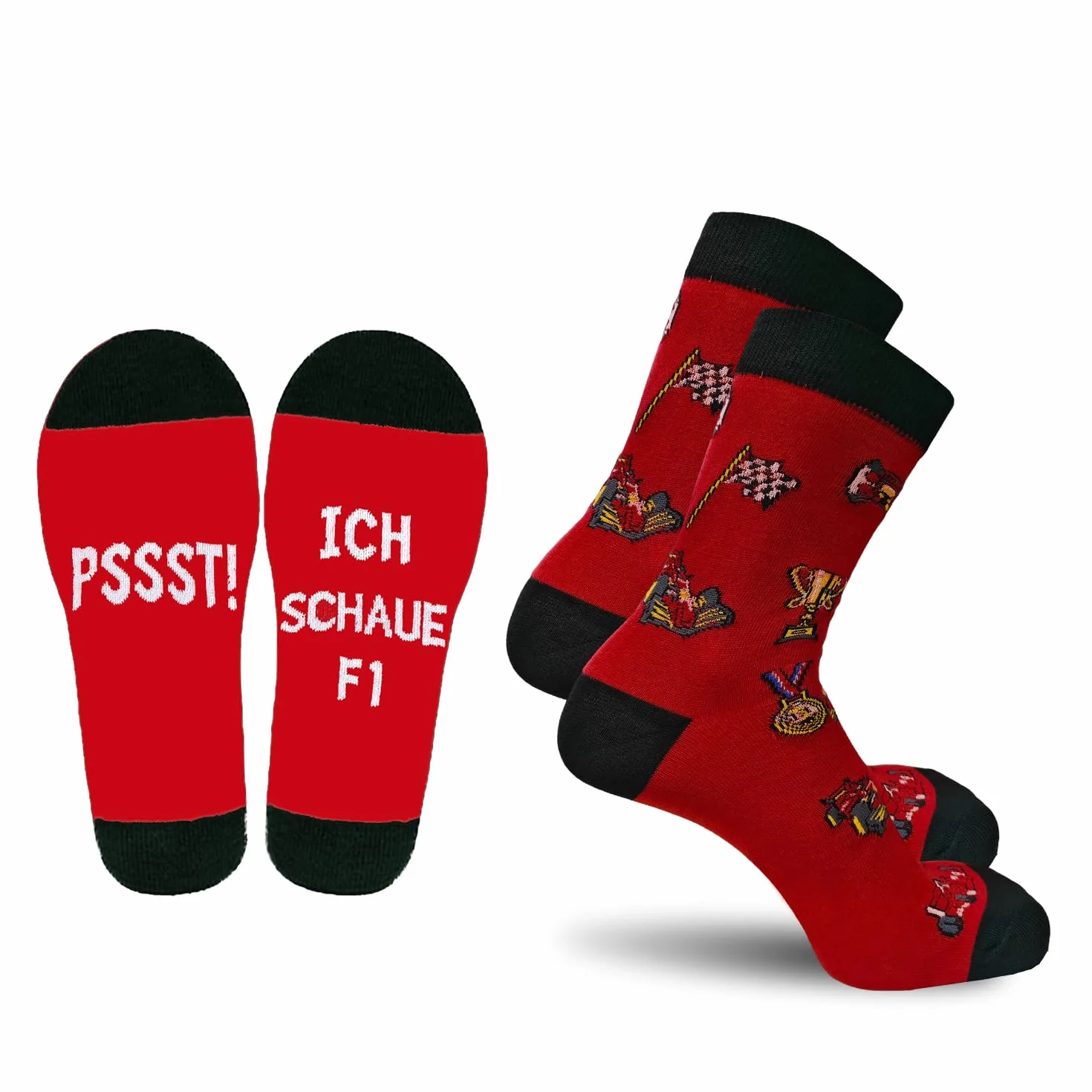 Calzini F1 per Uomini in Cotone Idea Regalo Fan Formula 1