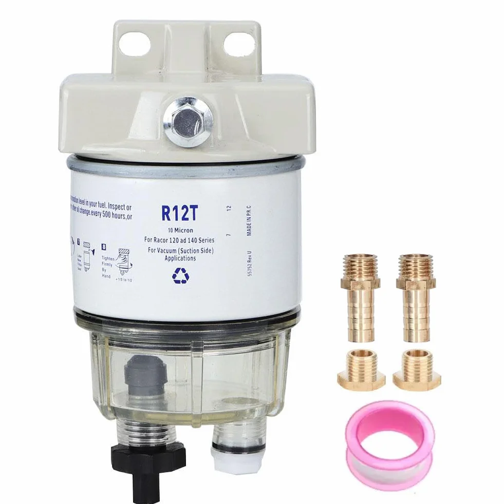 Filtro Carburante per Barca R12T 30Gph 120AT Rotazione Separatore Acqua Marina