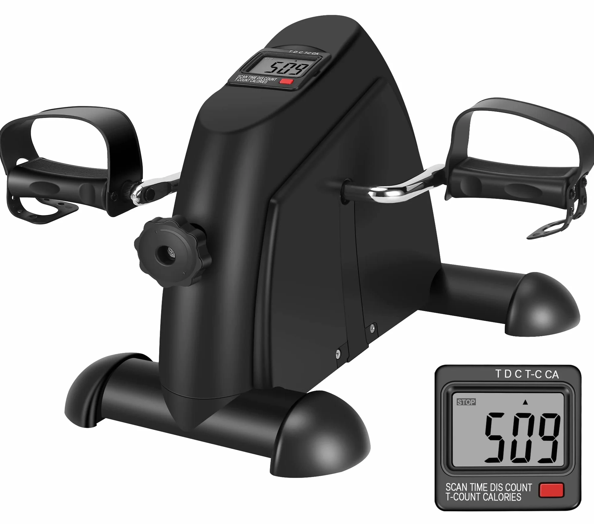 Mini cyclette a pedale per gambe e braccia, a bassa resistenza e bassa intensità, portatile
