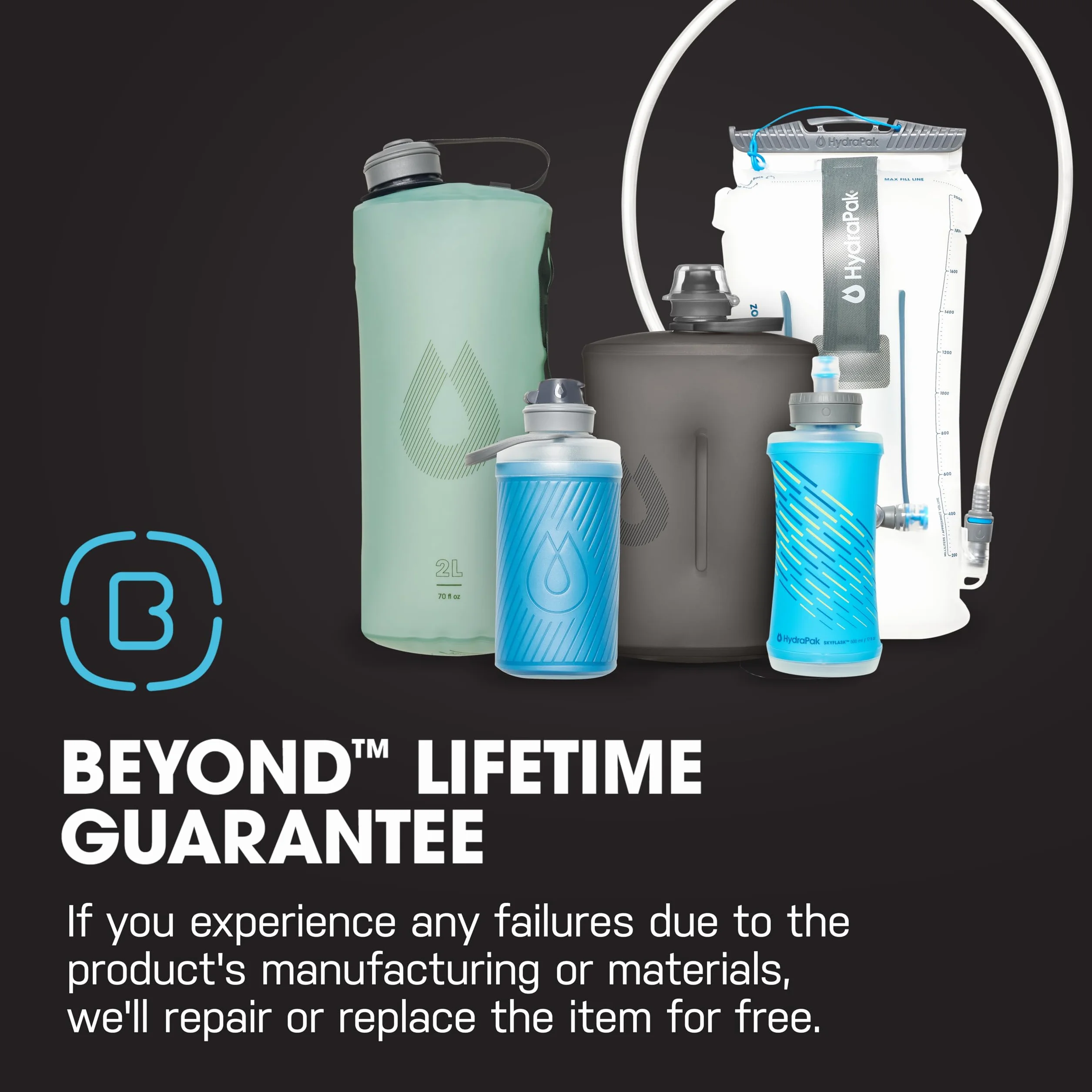 Sacca idrica HydraPak Contour 1.5L 2L 3L Adatta zaini Valvola alto flusso a prova di perdite resistente lavabile in lavastoviglie
