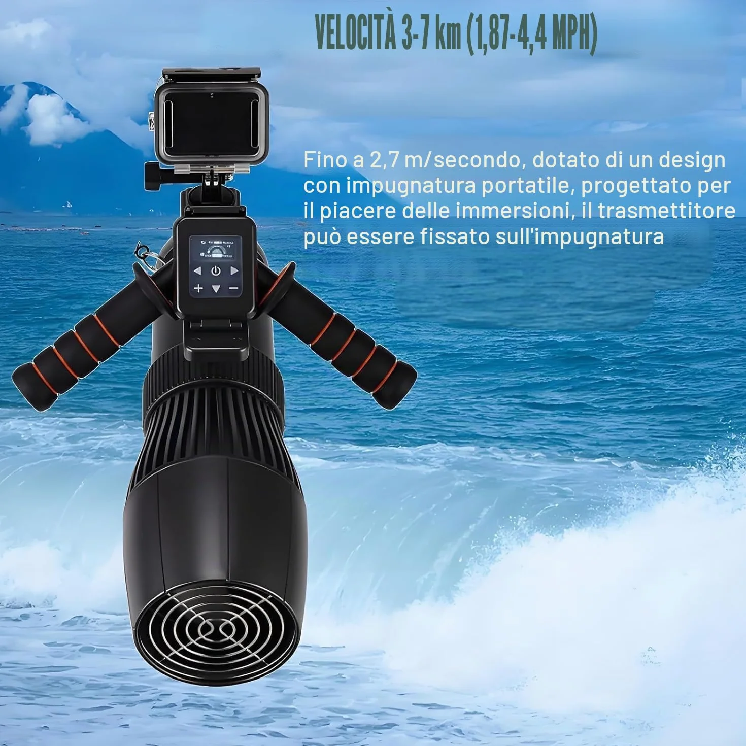 Motore per Paddle Board 500W Elica Brushless Batteria 10000mAh Telecomandato