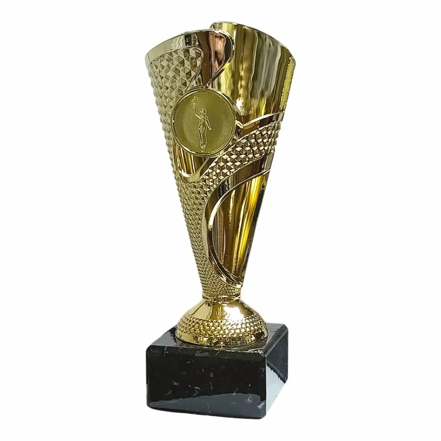 Targhetta personalizzata Coppa dorata 17,50 cm
