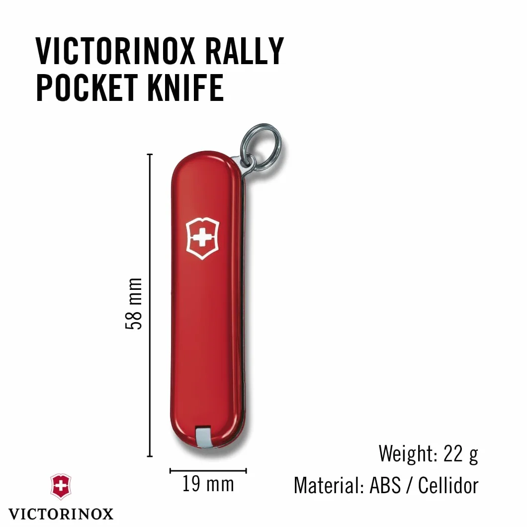 Victorinox Rally Coltellino Svizzero Multiuso 9 Funzioni Lama