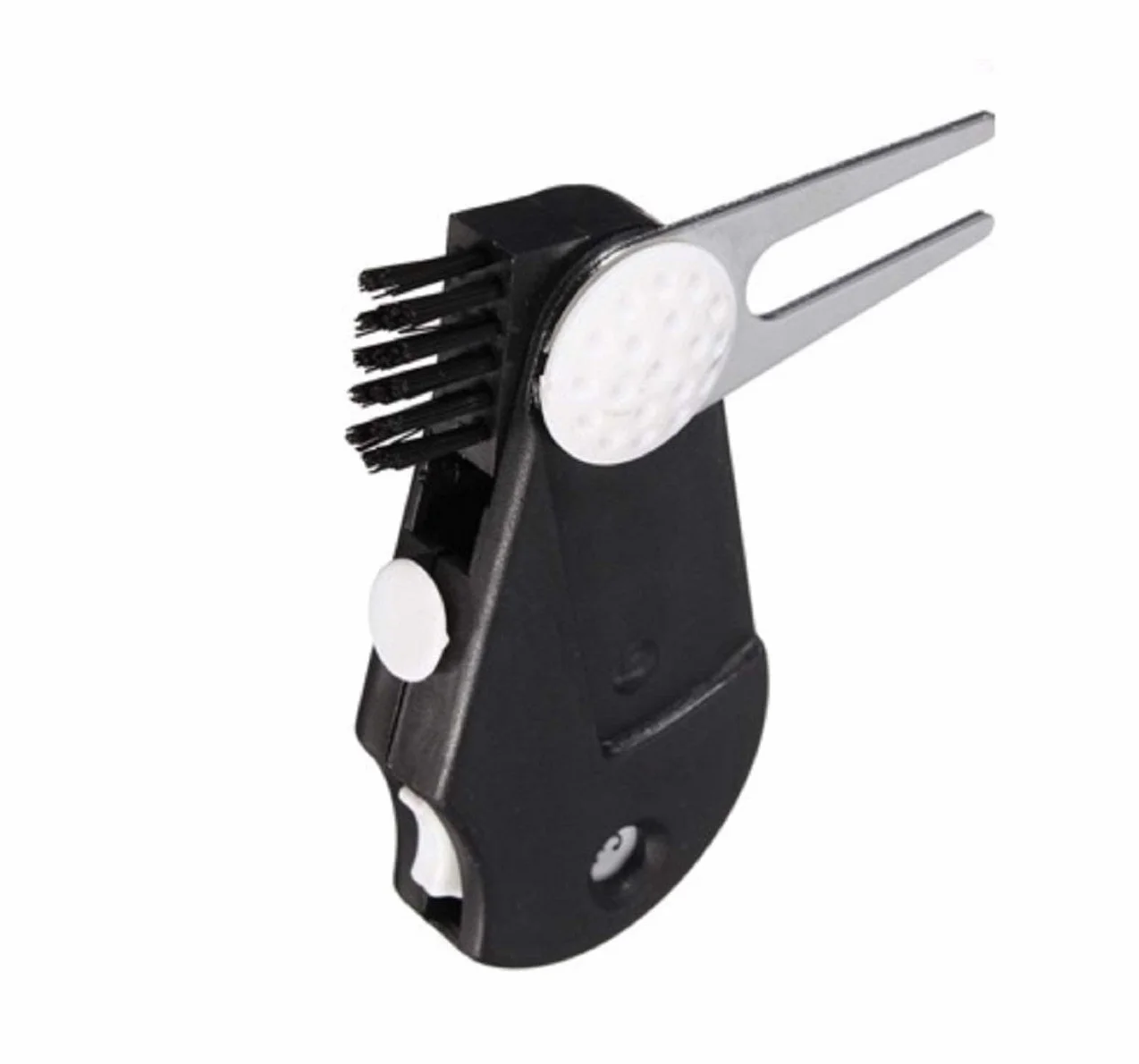 Tasca Golf Strumento Multi-Funzionale 5 in 1 Kit - alza Pitch, forcelle, penello, Clip, contatore, Ball Marker