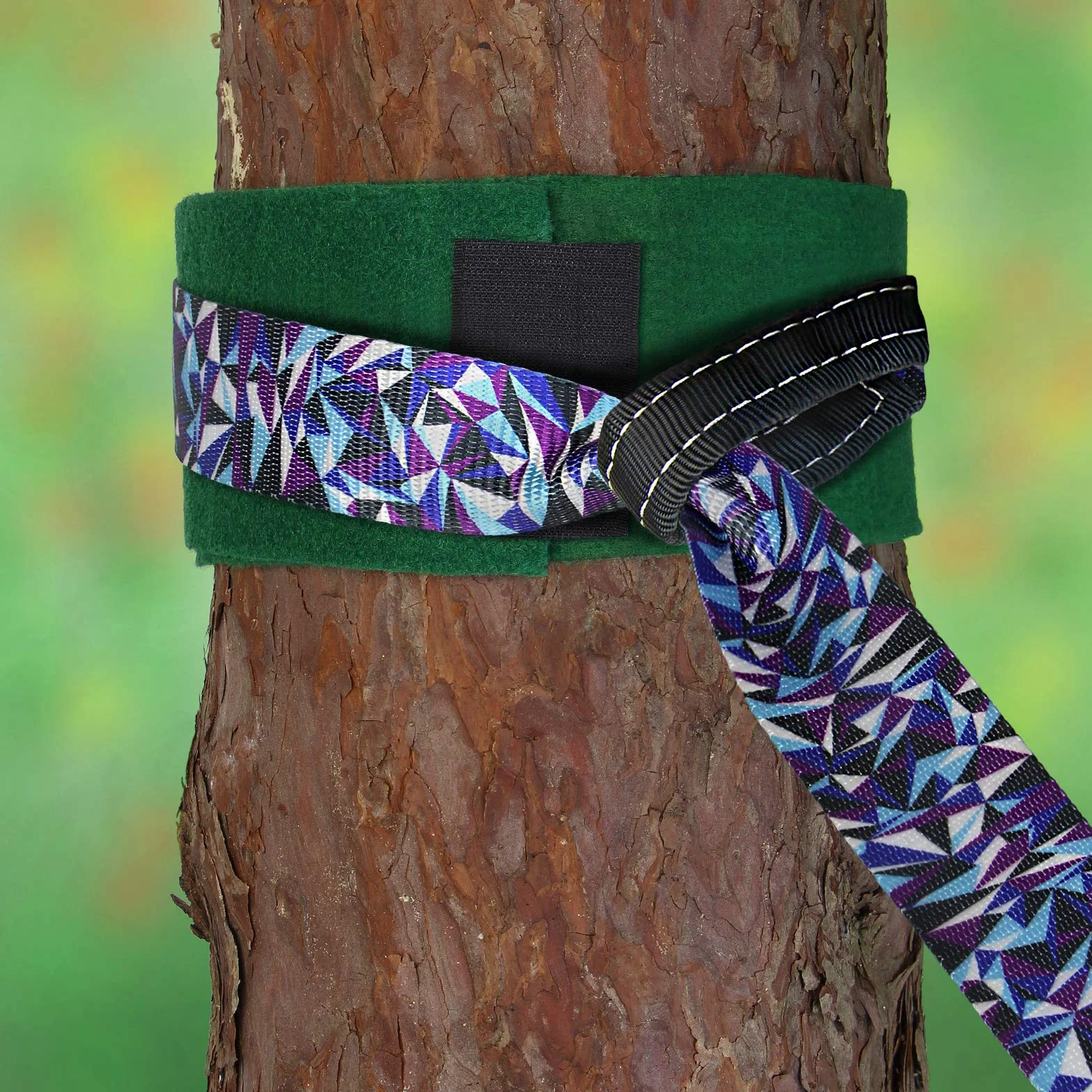 ALPIDEX Slackline Set 15 m z protekcją drzewa i cricchetto dla dzieci i dorosłych