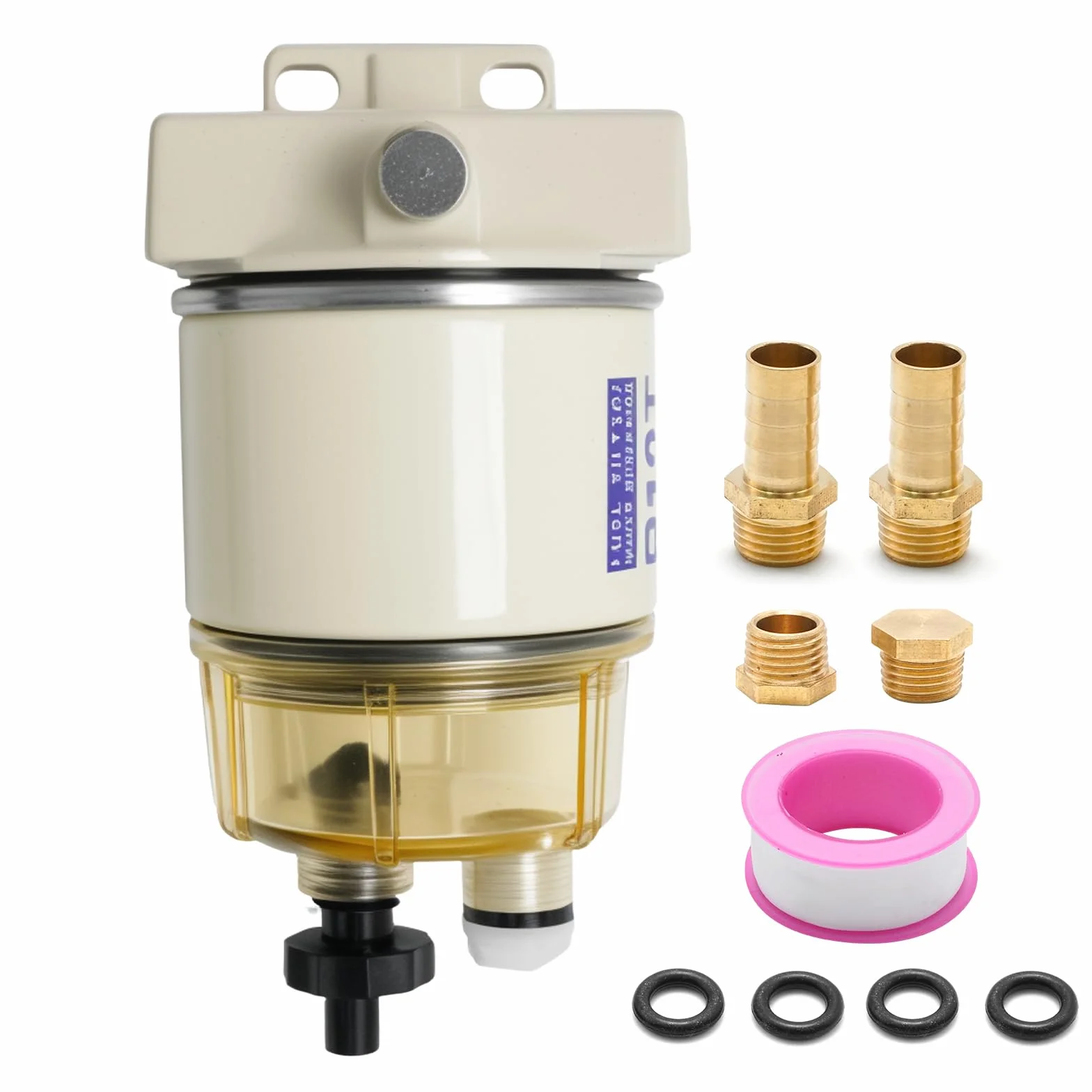 Filtro carburante barca 30 GPH 10 micron R12T Marine separatore acqua