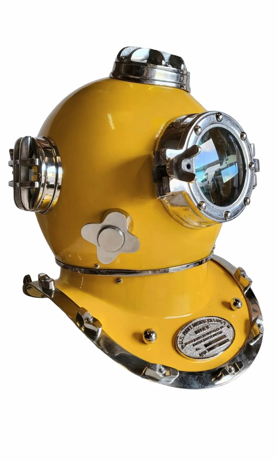 Casco da immersione in ottone massiccio vintage per ufficio casa