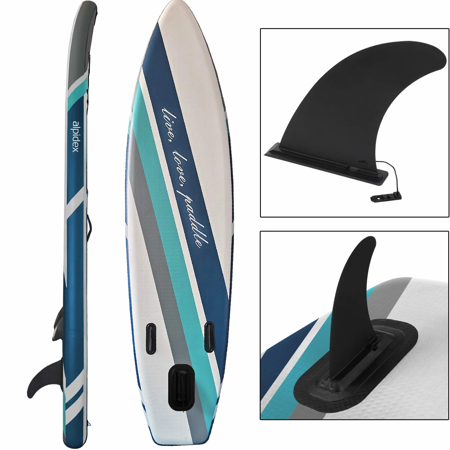 ALPIDEX Stand Up Paddle Gonfiabile 320 x 76 x 15 cm ISUP Portata Massima 200 kg Tavola SUP Leggero Stabile Set Completo