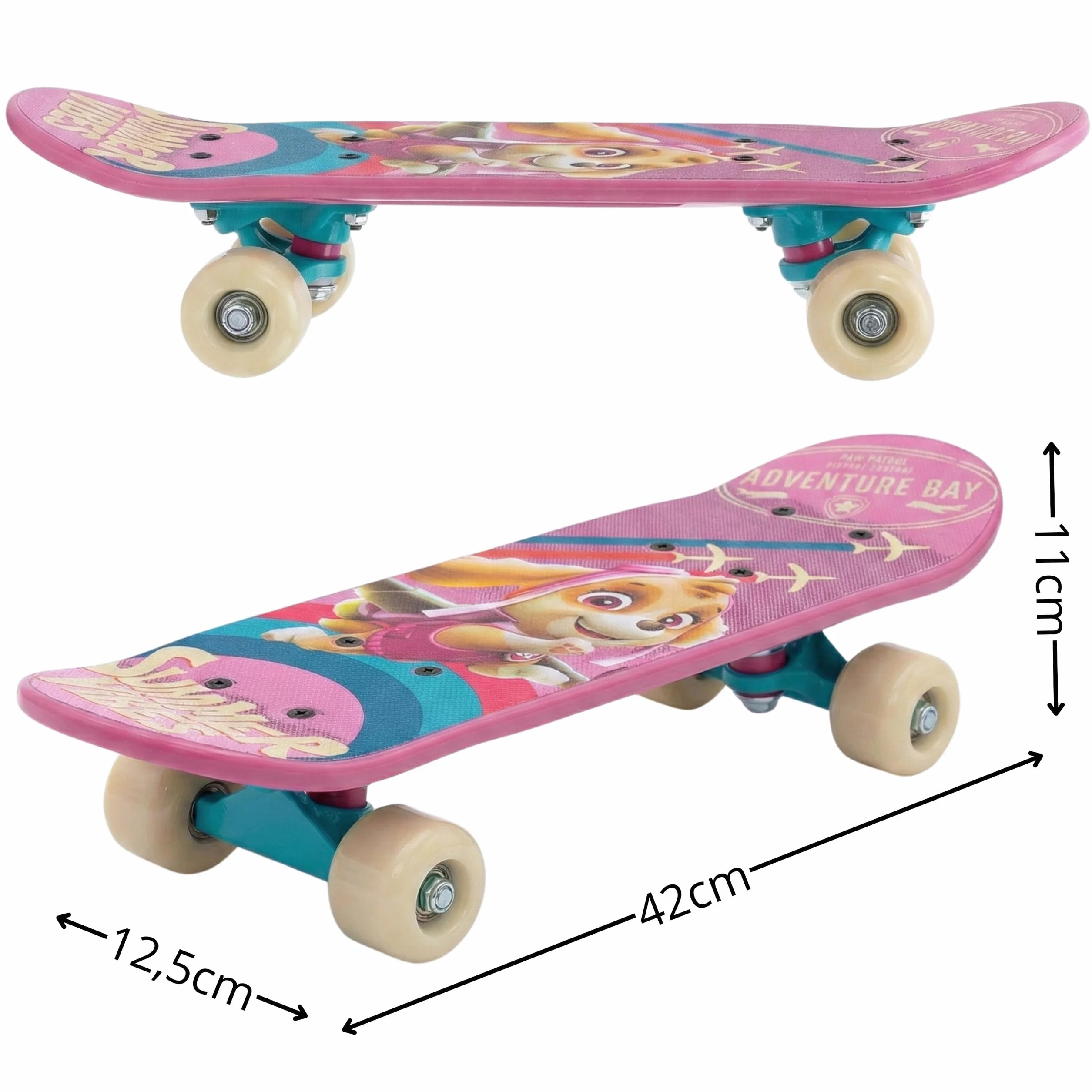 Minnie Mouse Skeater, tavola antiscivolo, leggera, stabile fino a 20 kg 42 cm