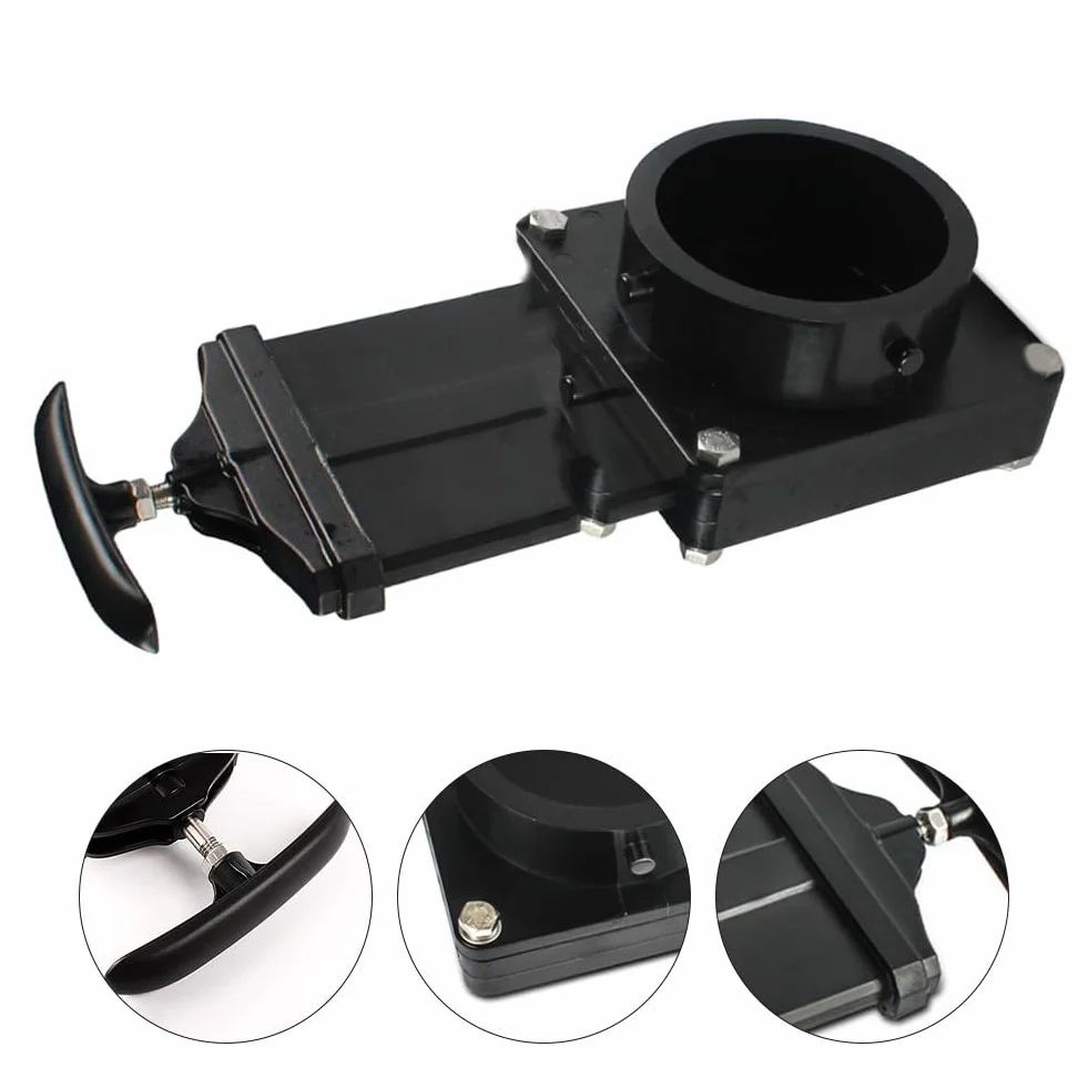 Valvola di scarico RV 3 pollici ABS nero per serbatoi acque reflue acqua dolce camper rimorchi
