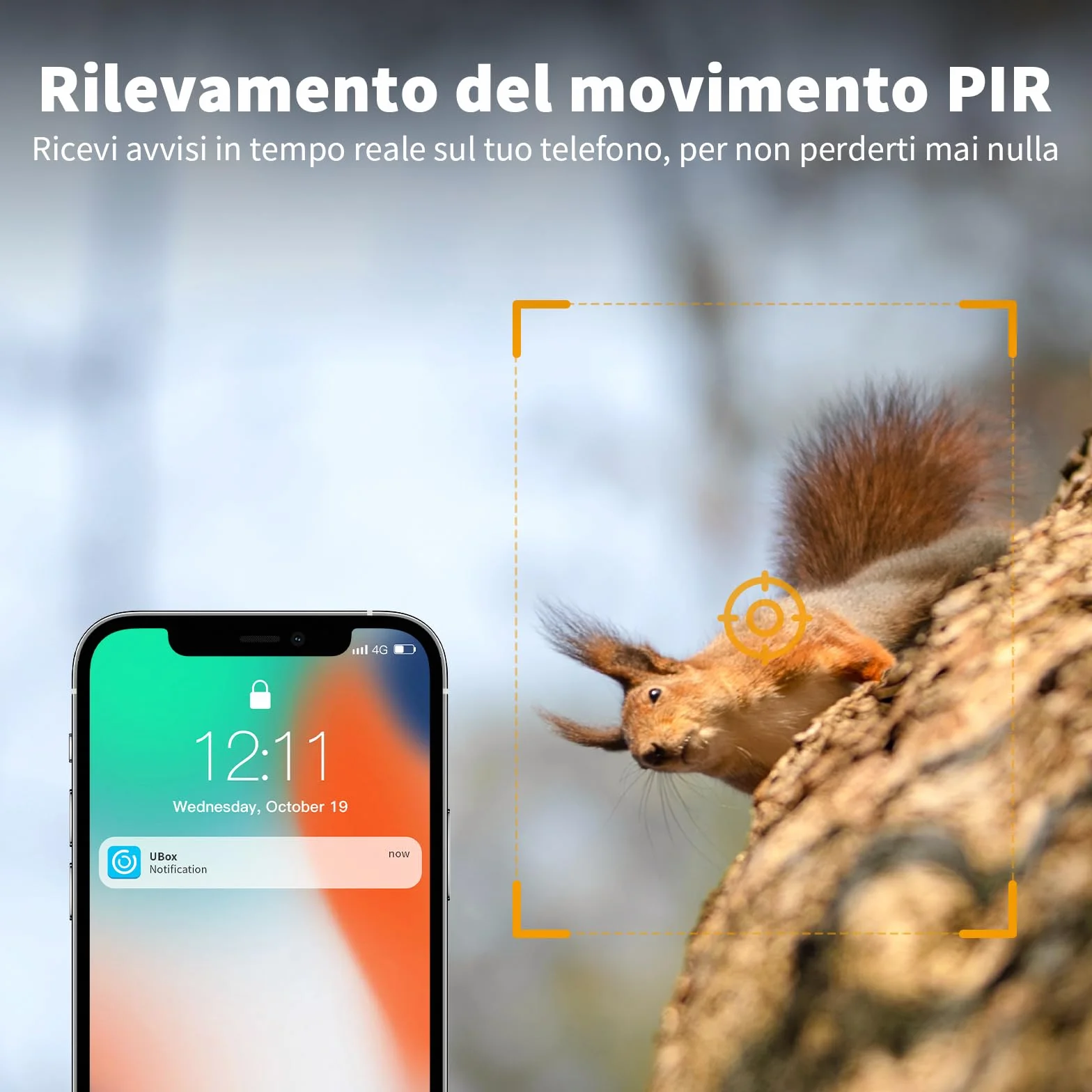 Fotocamera da Caccia Solare 4G LTE, 2K PTZ Fototrappola con SIM, Pannello Solare e APP, Rilevamento PIR, Visione Notturna a Colori
