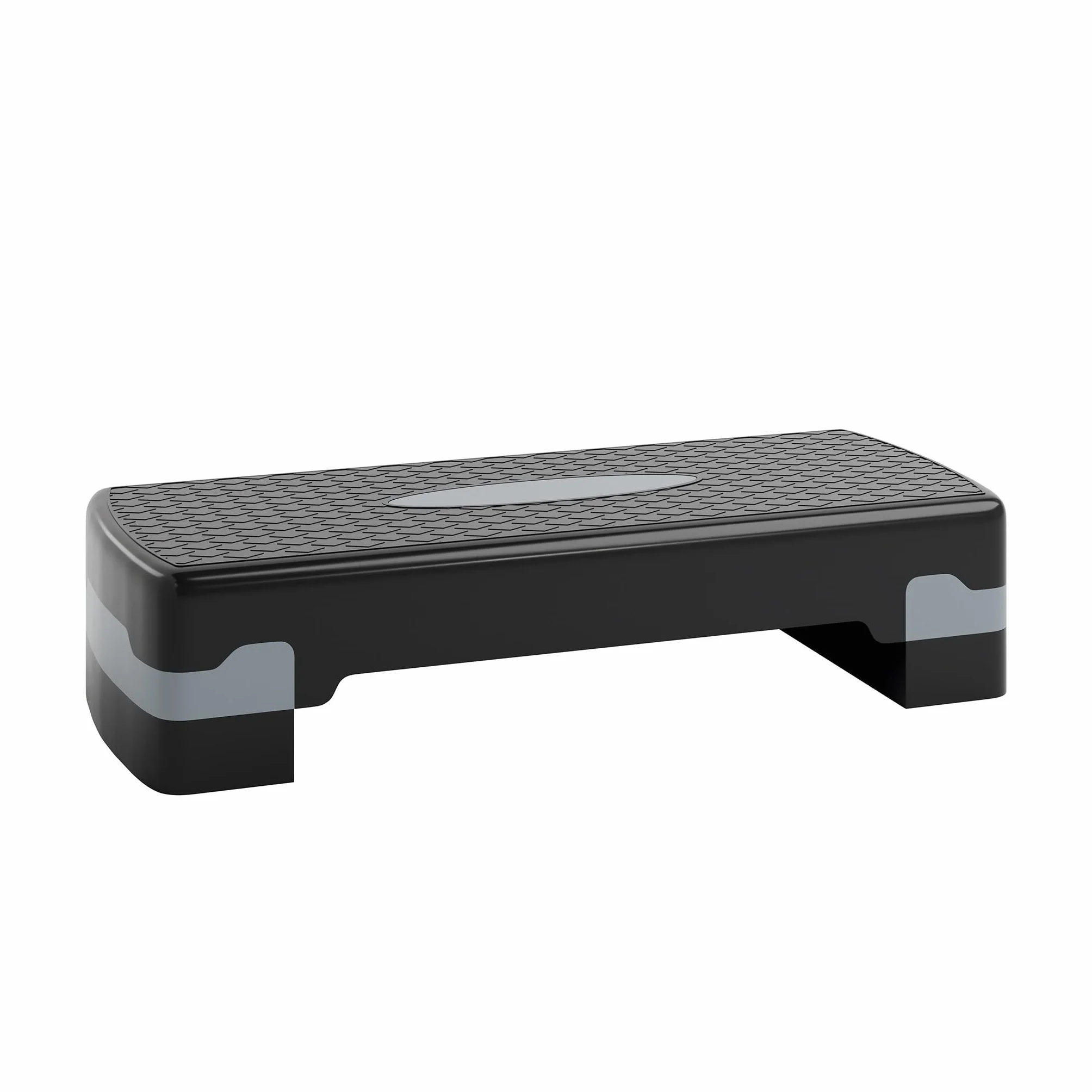 Ultrasport Step Fitness Stepper Aerobica Antiscivolo Regolabile 2 Altezze Stepboard 68x28 cm Grigio