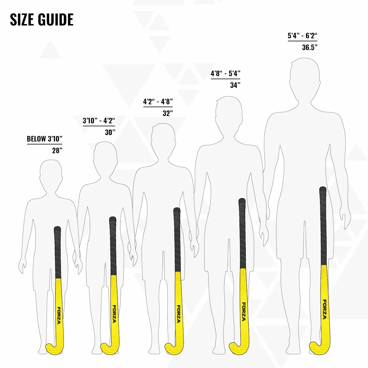 FORZA Mazze da Hockey W100-5X 71cm-93cm