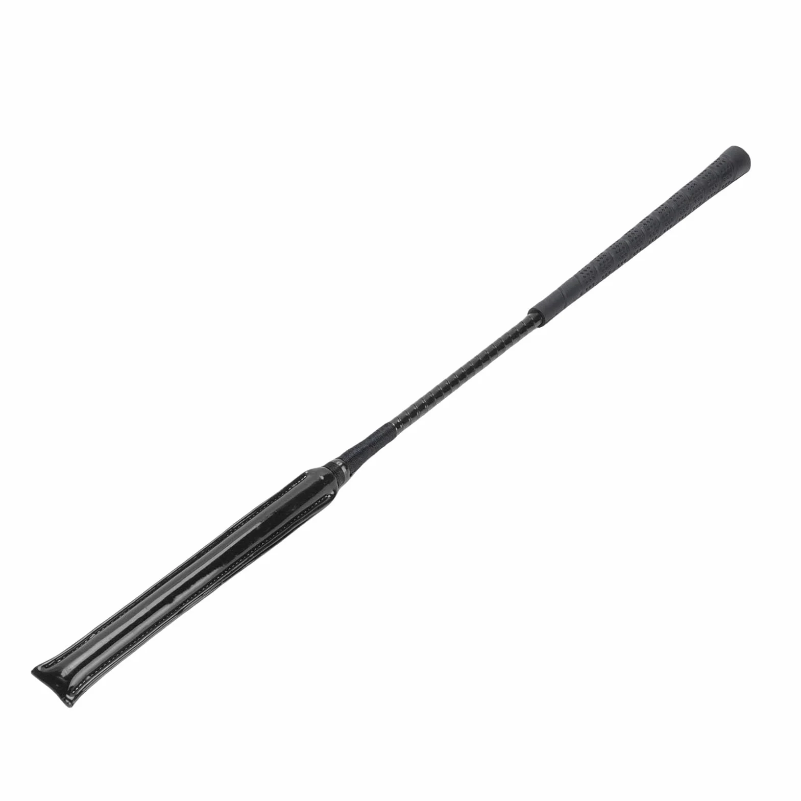 Dpofirs Frustino da Cavallo, Frustino da Equitazione in Pelle Verniciata con Manico in Silicone Antiscivolo per Allenamenti e Corse Equestri
