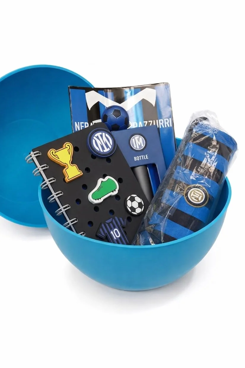 Inter Super Pasqualone Sorpresone Uovo di Pasqua Contenitore con Gadget