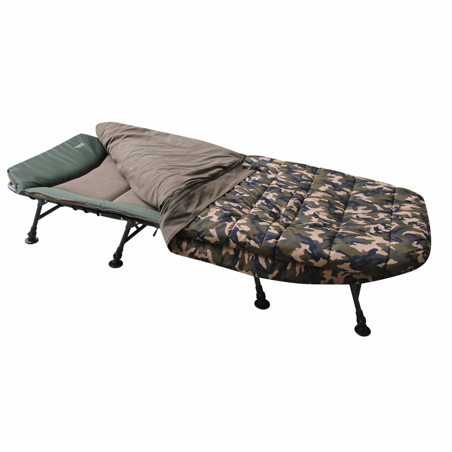 Carp Madness Lettino/sedia a sdraio con 8 gambe, in alluminio, per pesca alla carpa