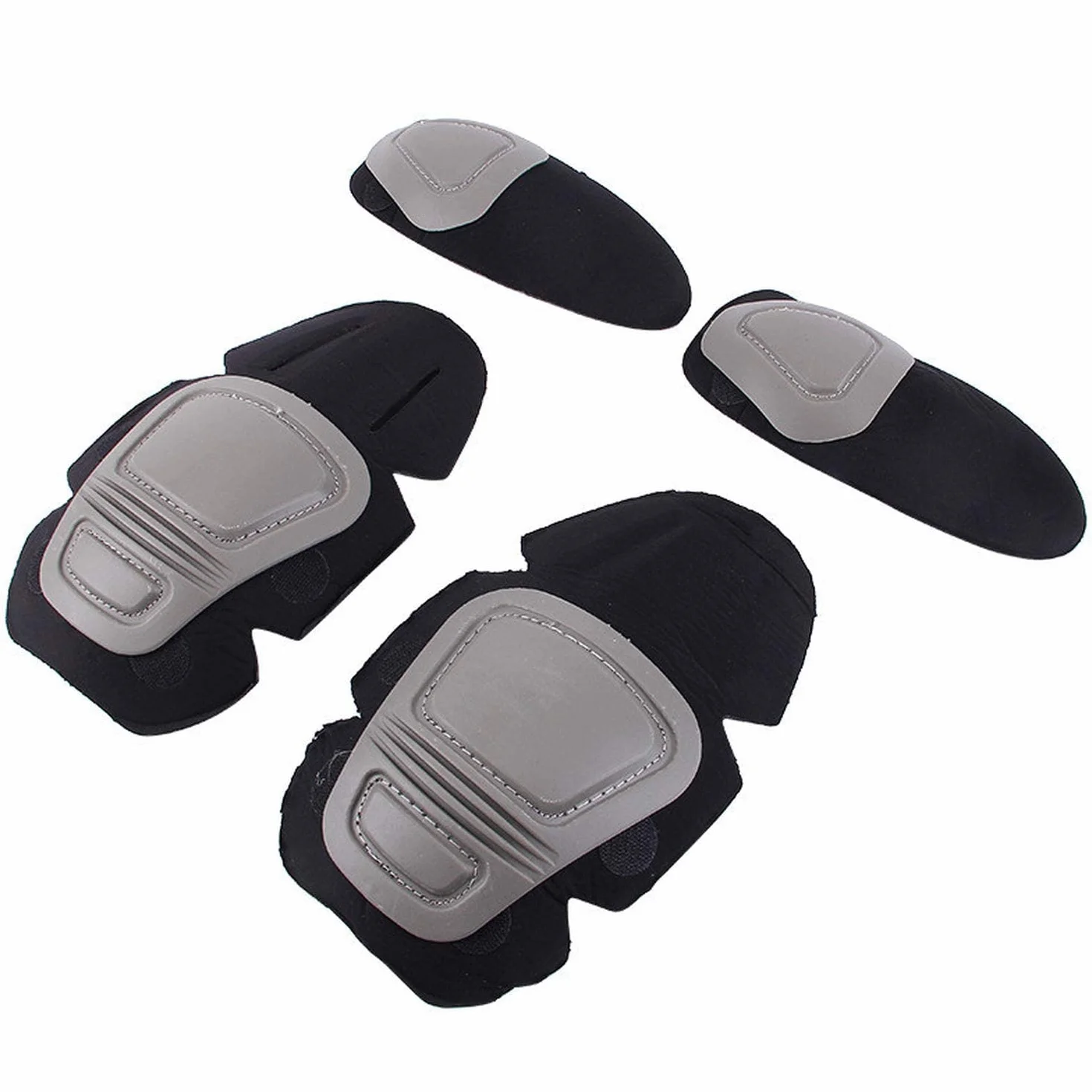 Tattico Ginocchiere e Gomito Protector Pad Set per Paintball Airsoft Uniforme Militare Verde