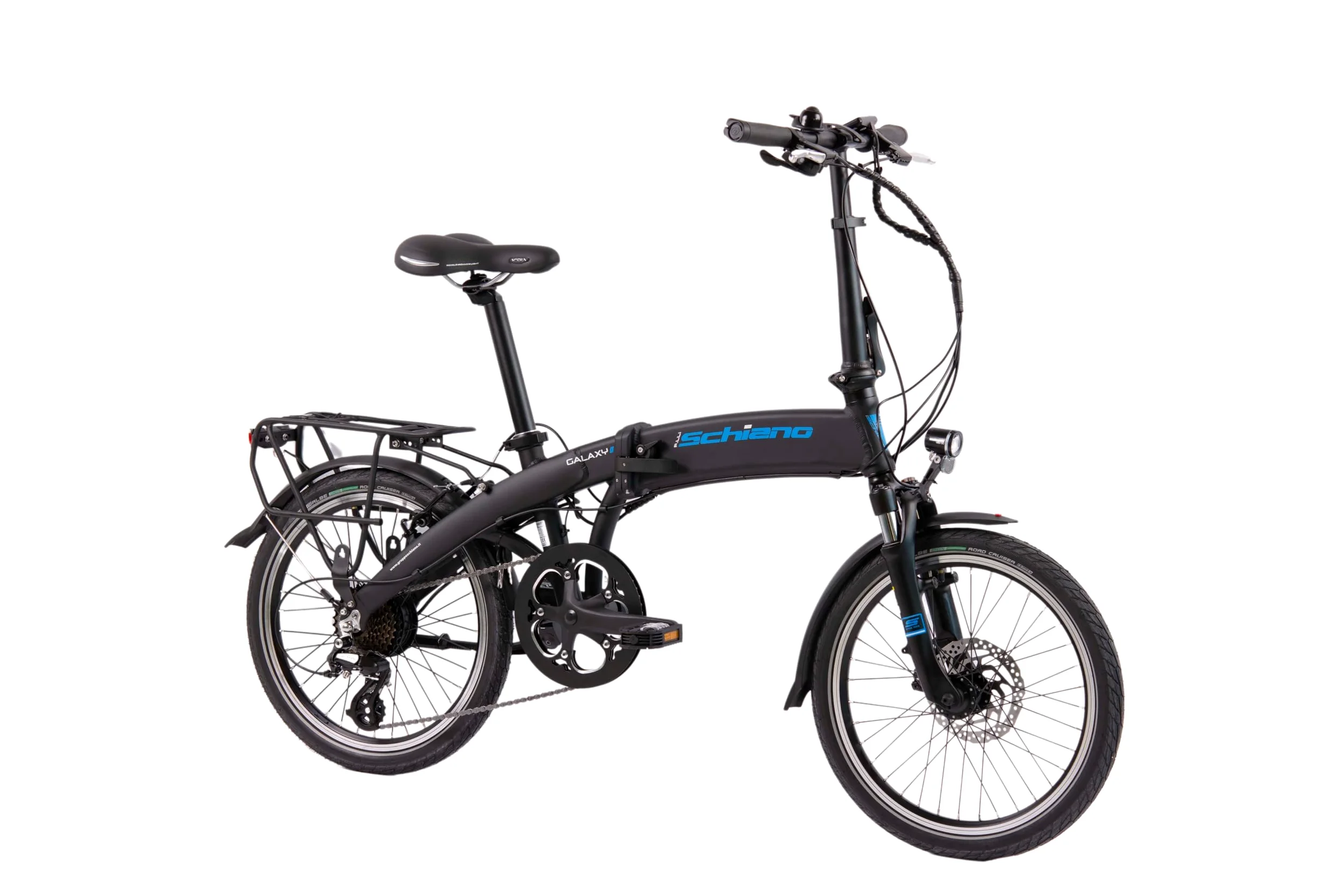 F.lli Schiano Galaxy, Bici Elettrica Pieghevole 20 Inches per Adulti, 36V 10.4Ah Batteria Rimovibile, Motore 250W 40Nm, City Ebike