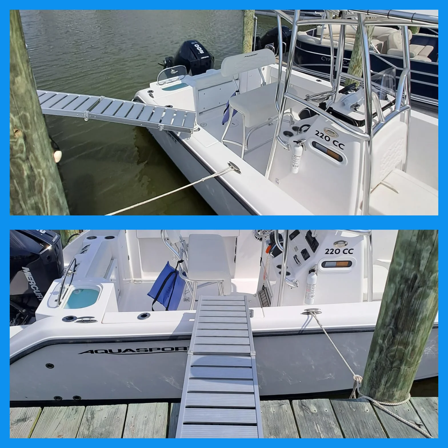 Passerella per Barca a Vela Yacht Alluminio Pieghevole 200cm MG200