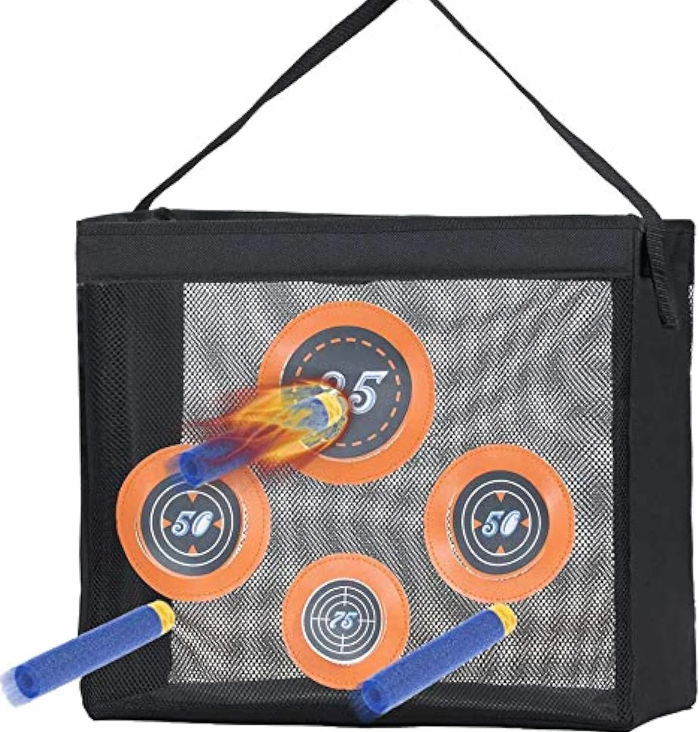 Borsa portatile per bersagli per esercitazioni Toyer Foam Blasters per pistole Nerf N-Strike Elite/Mega/Rival