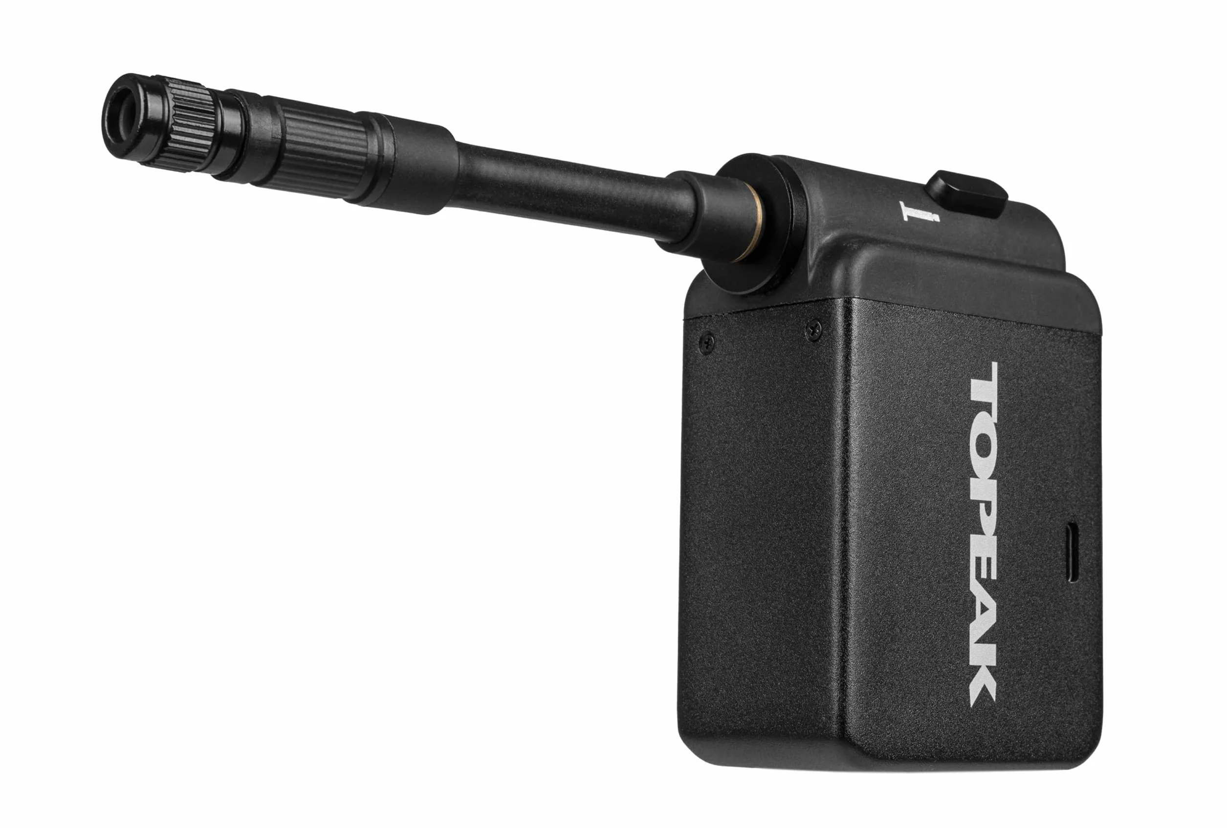 Topeak E-Booster Pompa elettrica digitale con manometro per pneumatici bicicletta nero