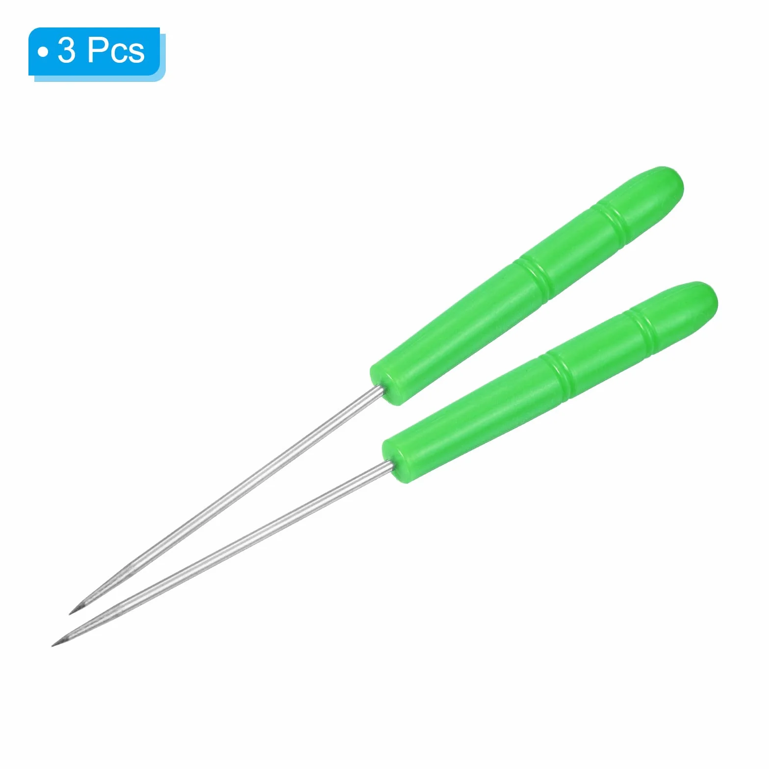 PATIKIL Badminton Racchetta Incordatura Punteruolo 3pz Tennis Racchetta Corda Dritto Punteruoli Guida Strumento Verde