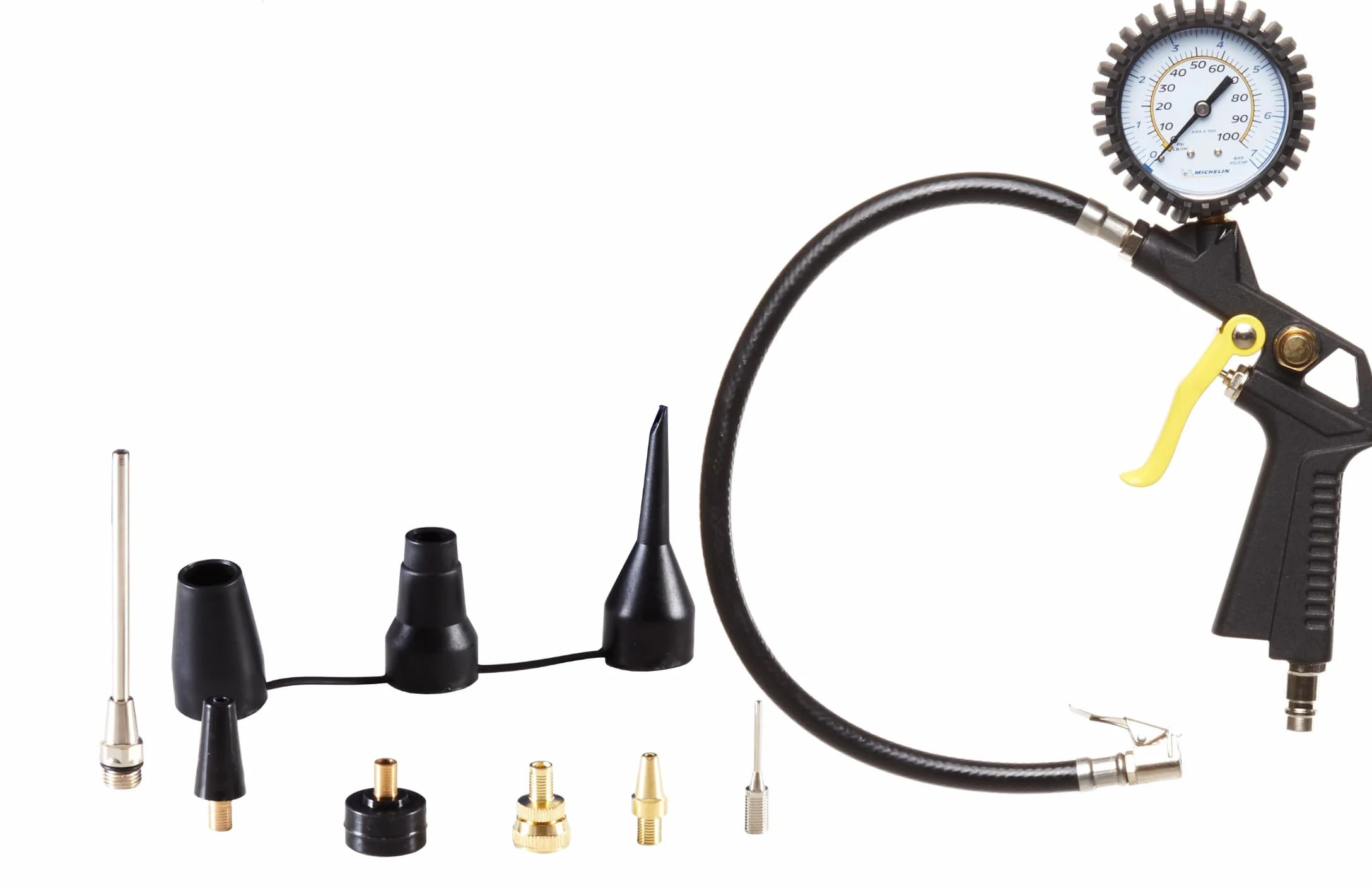MICHELIN Kit di gonfiaggio 4-8 bar con ugelli metallo plastica adattatore