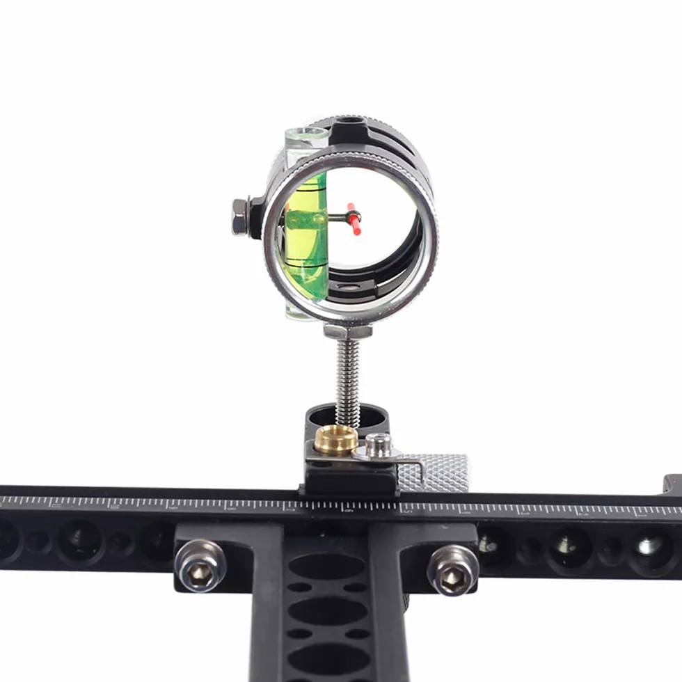 Arco Composto Vista Lega di Alluminio Bow Sight 4X Scope Accessori Caccia