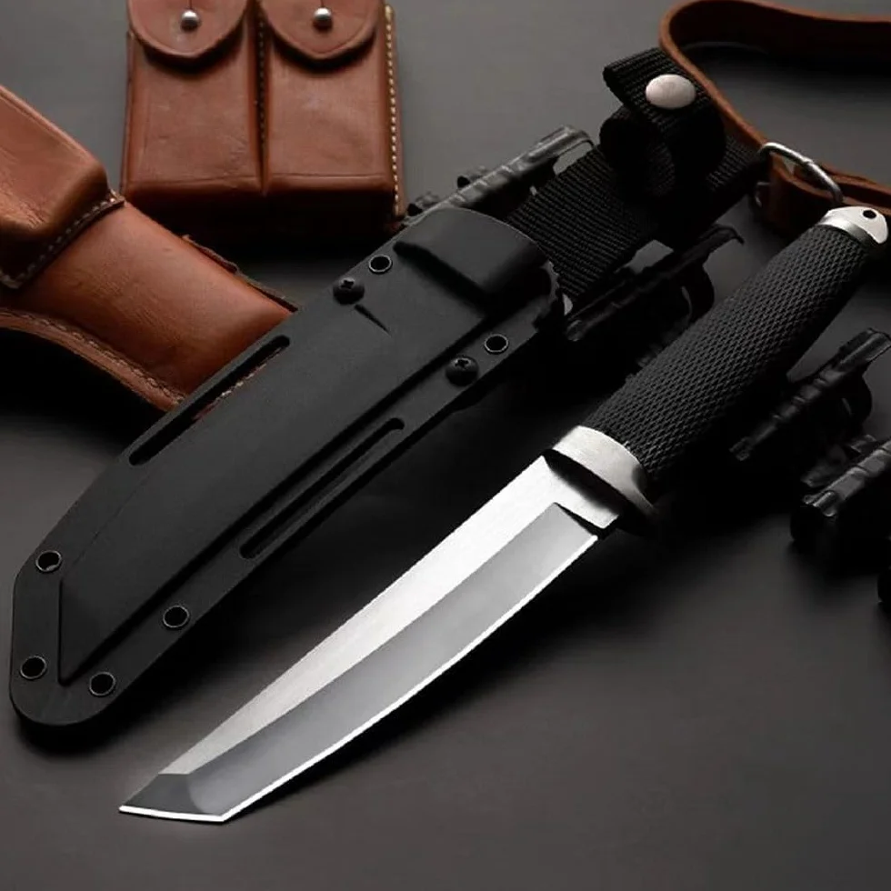 Generico TEERMA TR1 Forgiatura integrata fixed blade Coltello multiuso, Utilizzato principalmente per campeggio, caccia, pesca, esplorazione della giungla, escursionismo