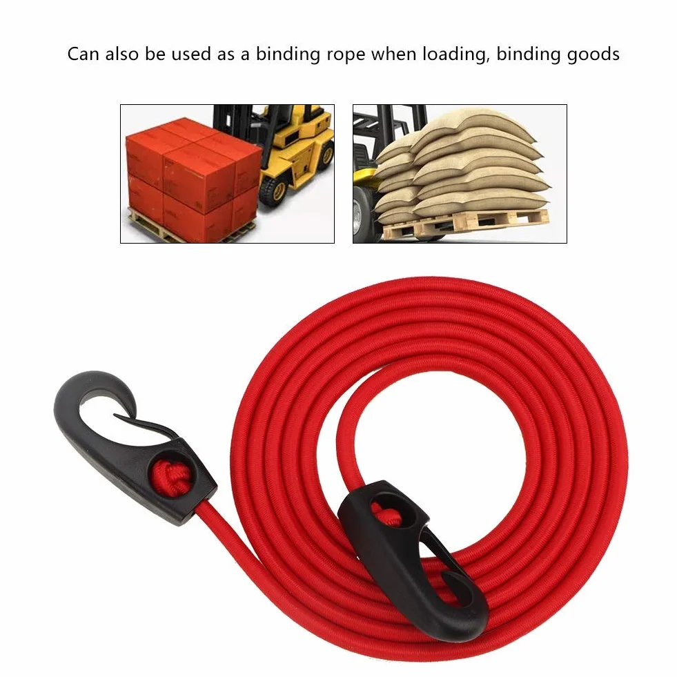 MAGT Elastico Sup Moschettone Barca Kayak Canoa SUP Paddle Guinzaglio Sicurezza Rod con Moschettone 189 cm Rosso