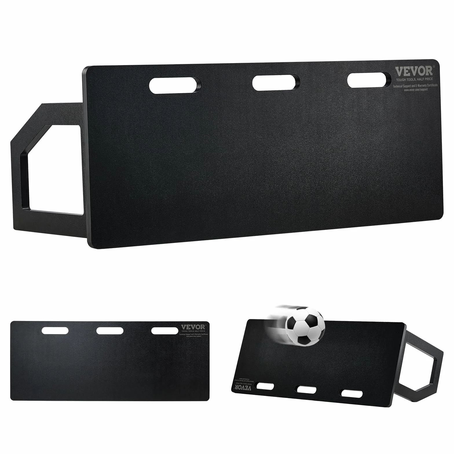 VEVOR Pedana da Rimbalzo da Calcio, Muro da Calcio Portatile 40"X16" con Rimbalzo a 2 Angoli, Pedana da Rimbalzo Pieghevole in HDPE, Attrezzatura da Allenamento Pratica di Passaggio e Tiro