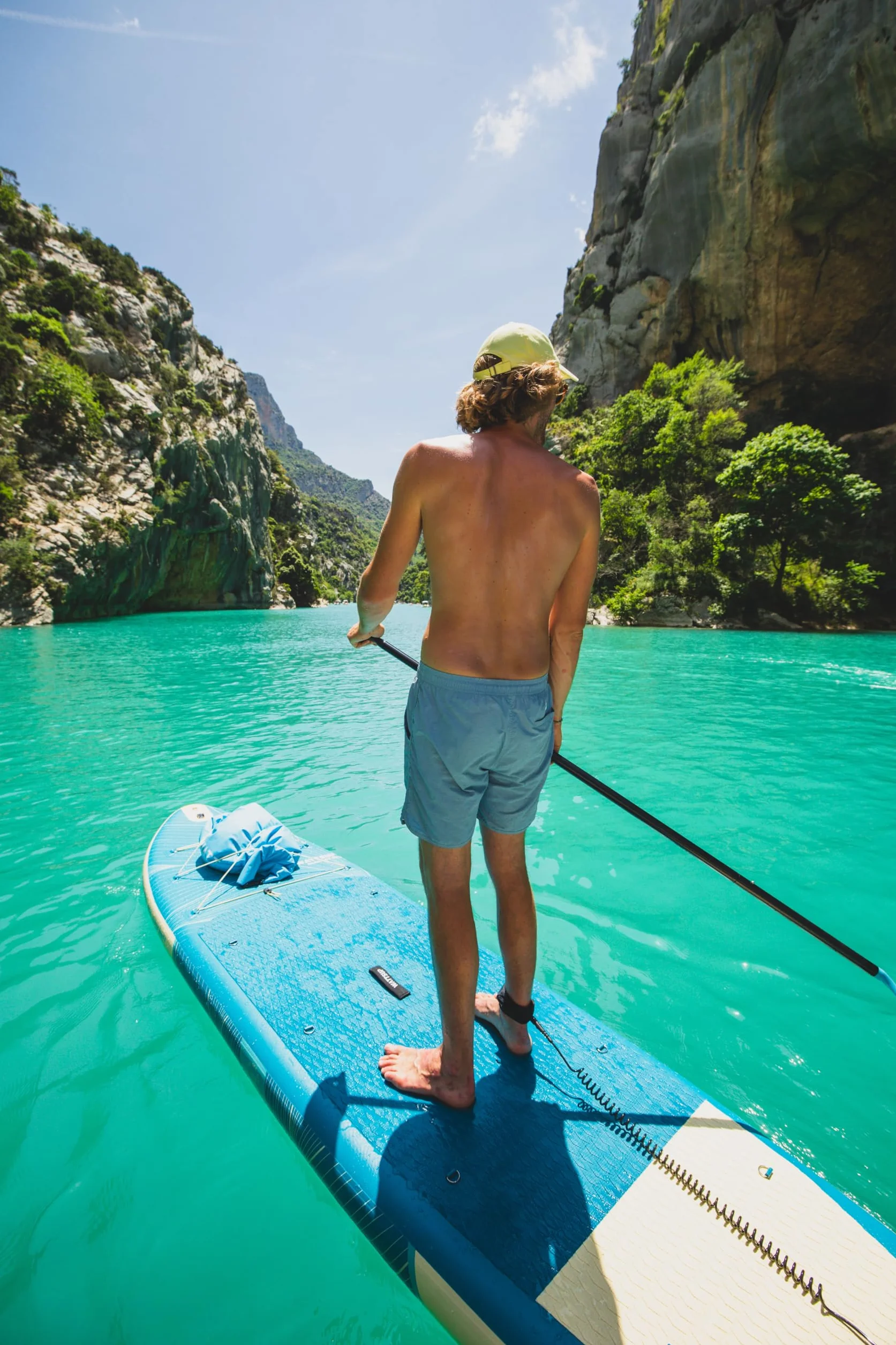 Wattsup - SUP Stand Up Paddle Gonfiabile MARLIN 12'5-378x89x15 cm, Dropstitch - Pacchetto completo: Remo 2in1, Leash, Pompa, Borsa di Trasporto - Fino a 185 kg - Blu