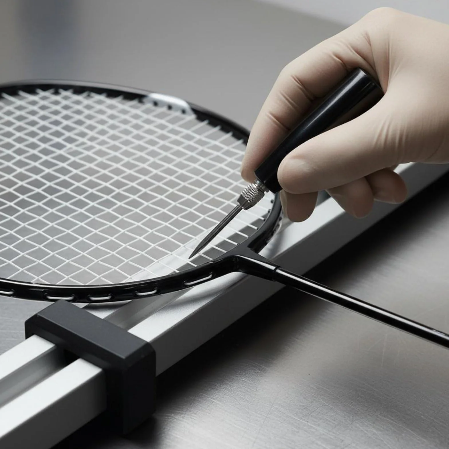 Cono per Incordare Racchette da Badminton, Attrezzo Raddrizza Corde Durevole