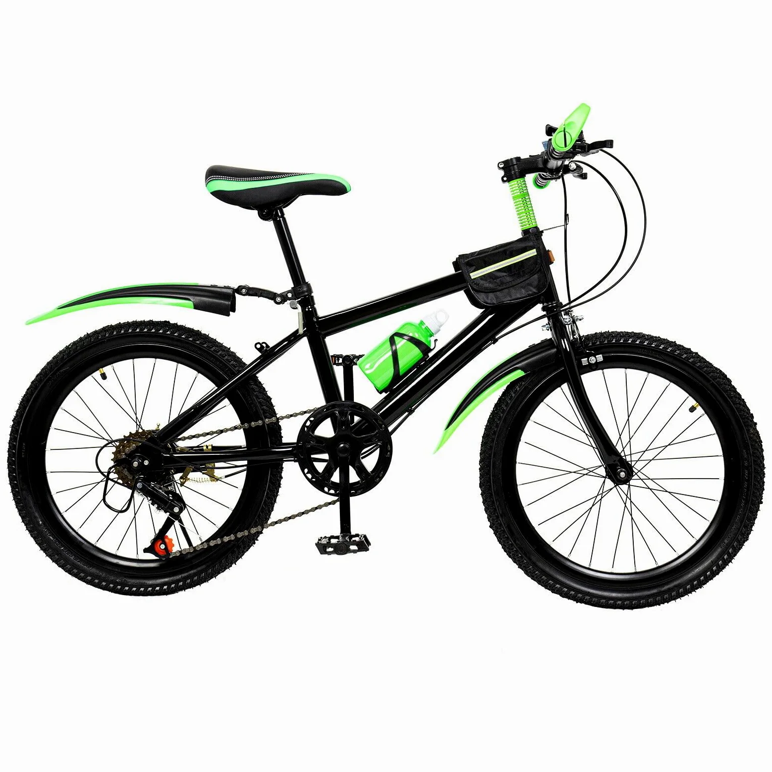 Bicicletta per Bambini 20 Pollici, Mountain Bike Premium Con Forcella Ammortizzata, 6 Marce, Freno a Doppio Disco, per Ragazze e Ragazzi