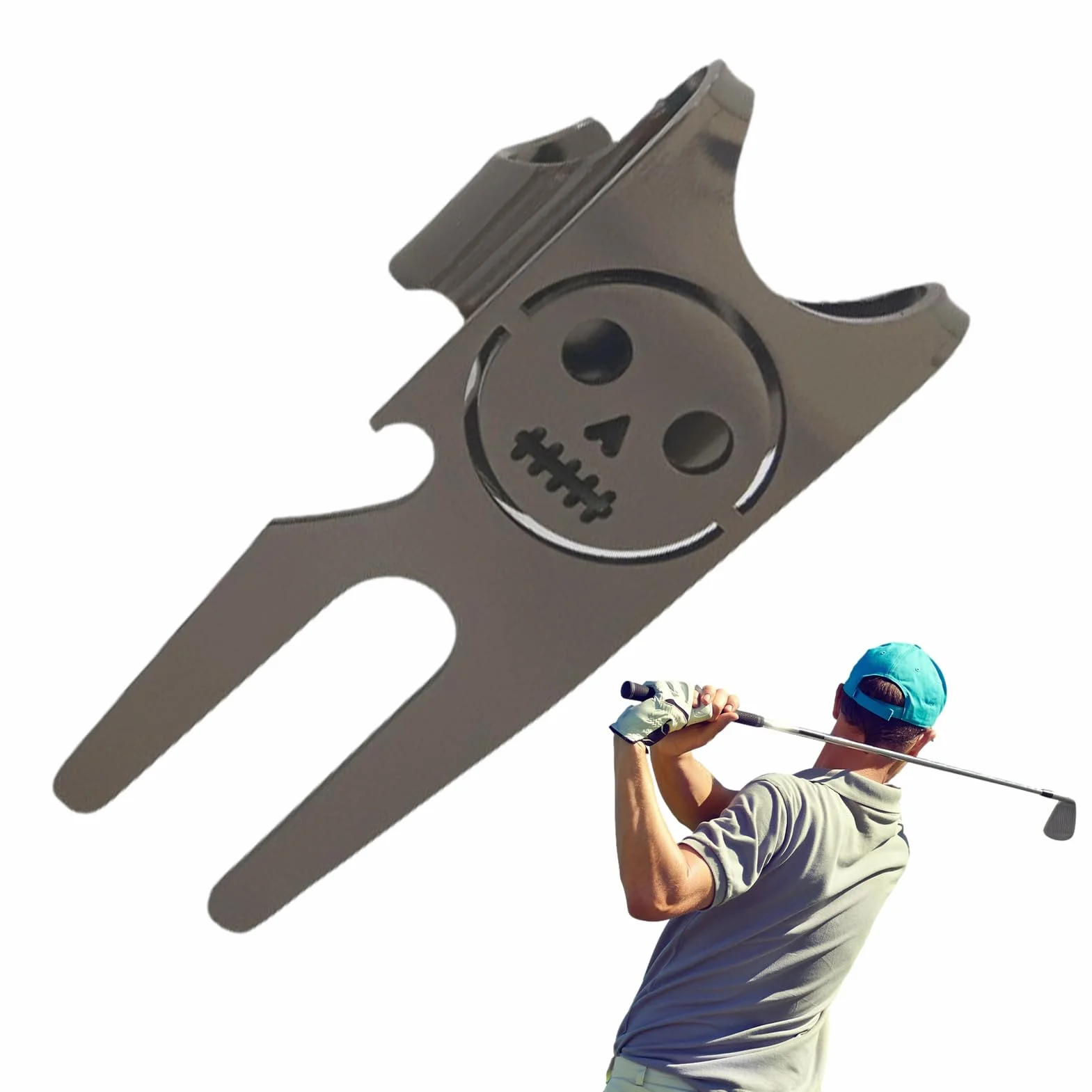 Attrezzo da Golf Leggero in Lega di Zinco Verde per Golfisti Principianti