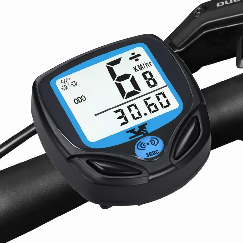Contachilometri Bici Senza Fili Impermeabile, YS Computer di Bicicletta Wireless con Display Retroilluminato