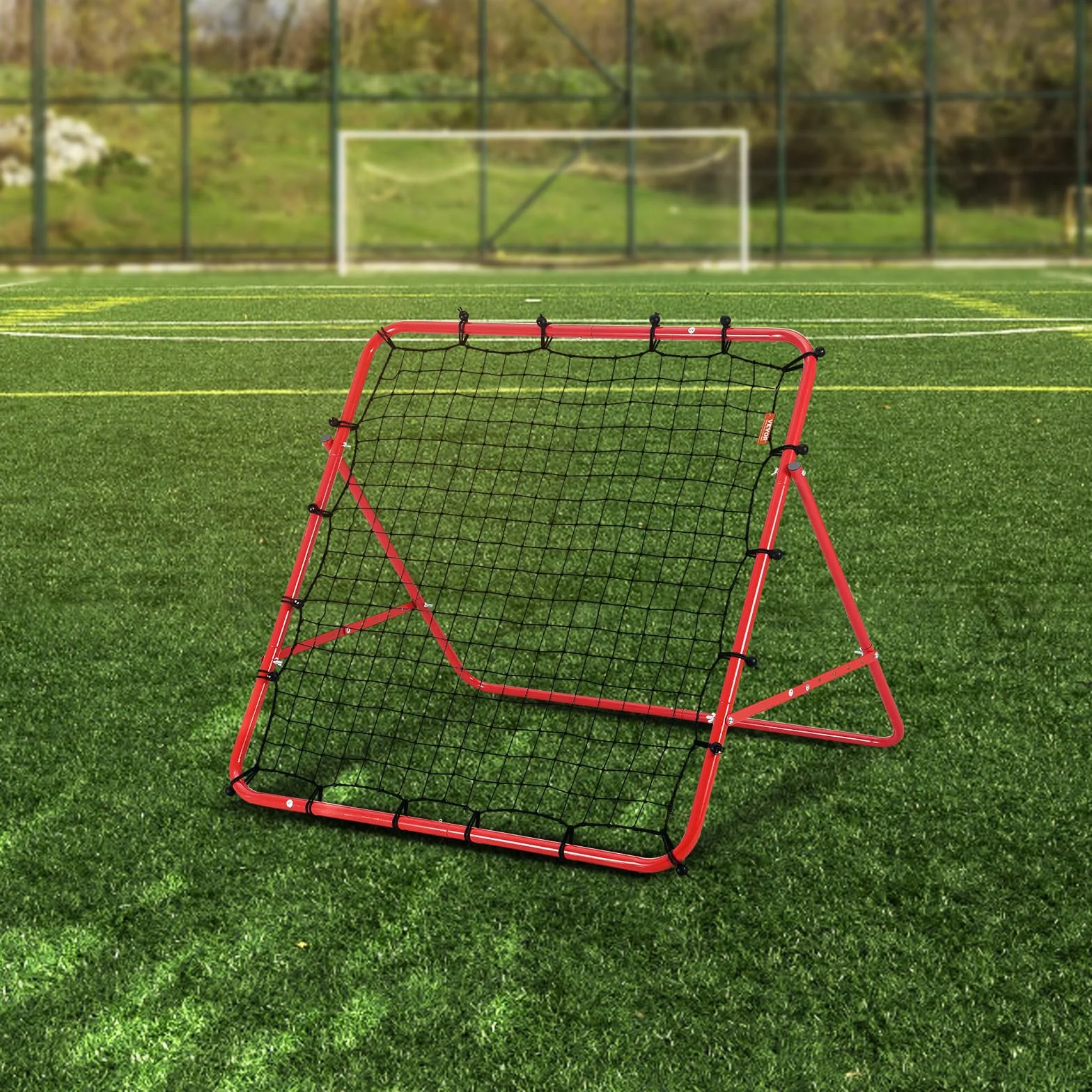 VEVOR Rete da Calcio Rimbalzo Pop Up 1x1m Portatile Pieghevole per Allenamento Giardino