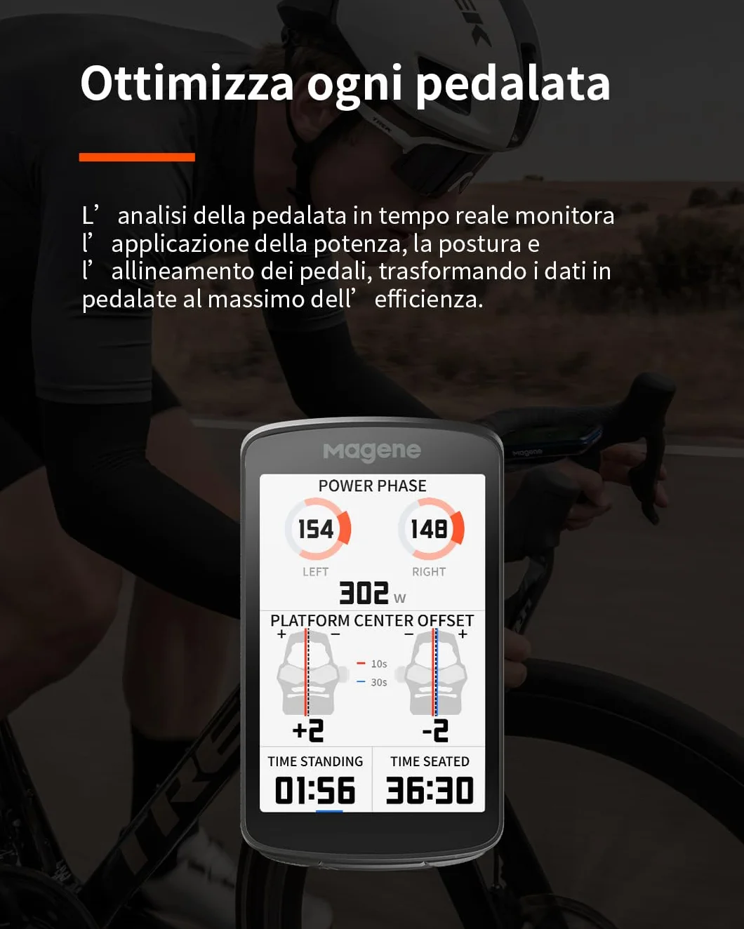 Magene C706 GPS Ciclocomputer Navigazione Cartografica Touchscreen 3,3" Dual-Band