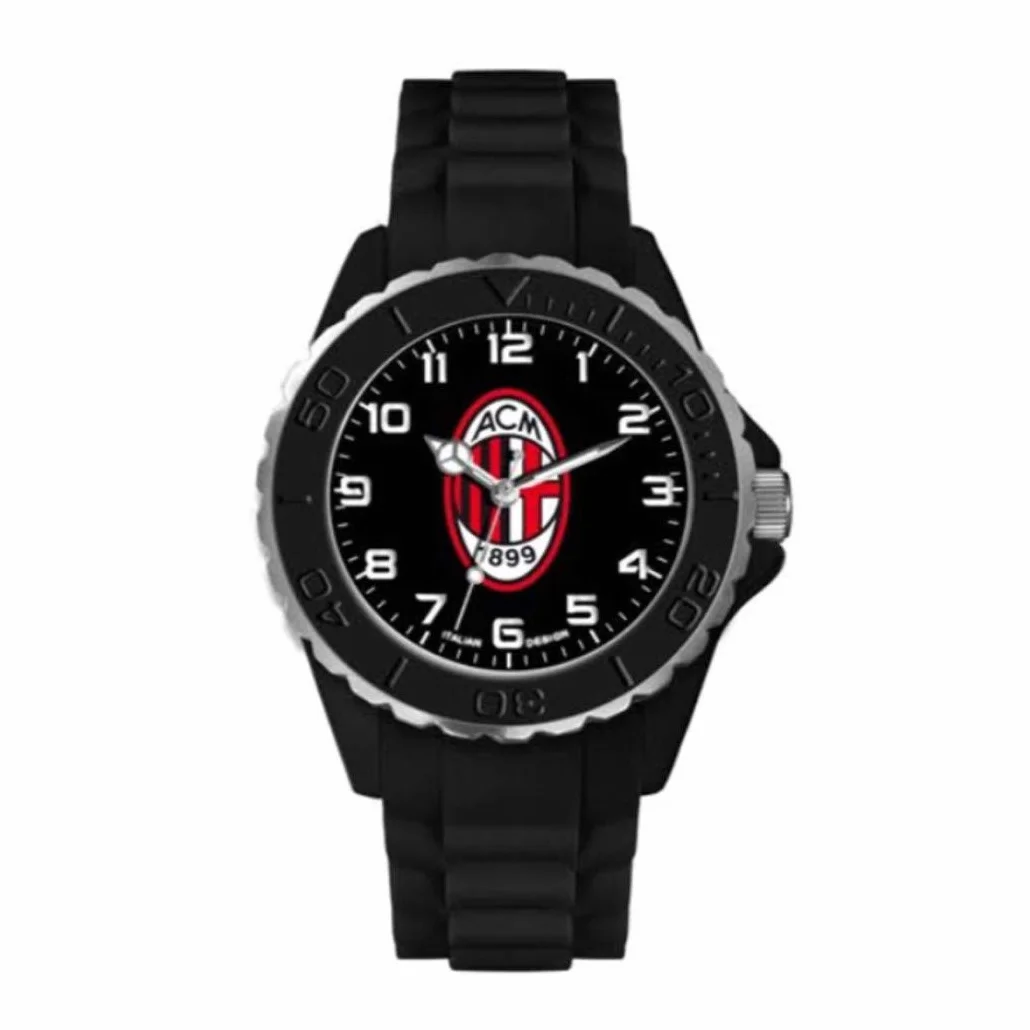 LOWELL AC Milan Orologio da Polso 160 Feet Gent Ufficiale Nero