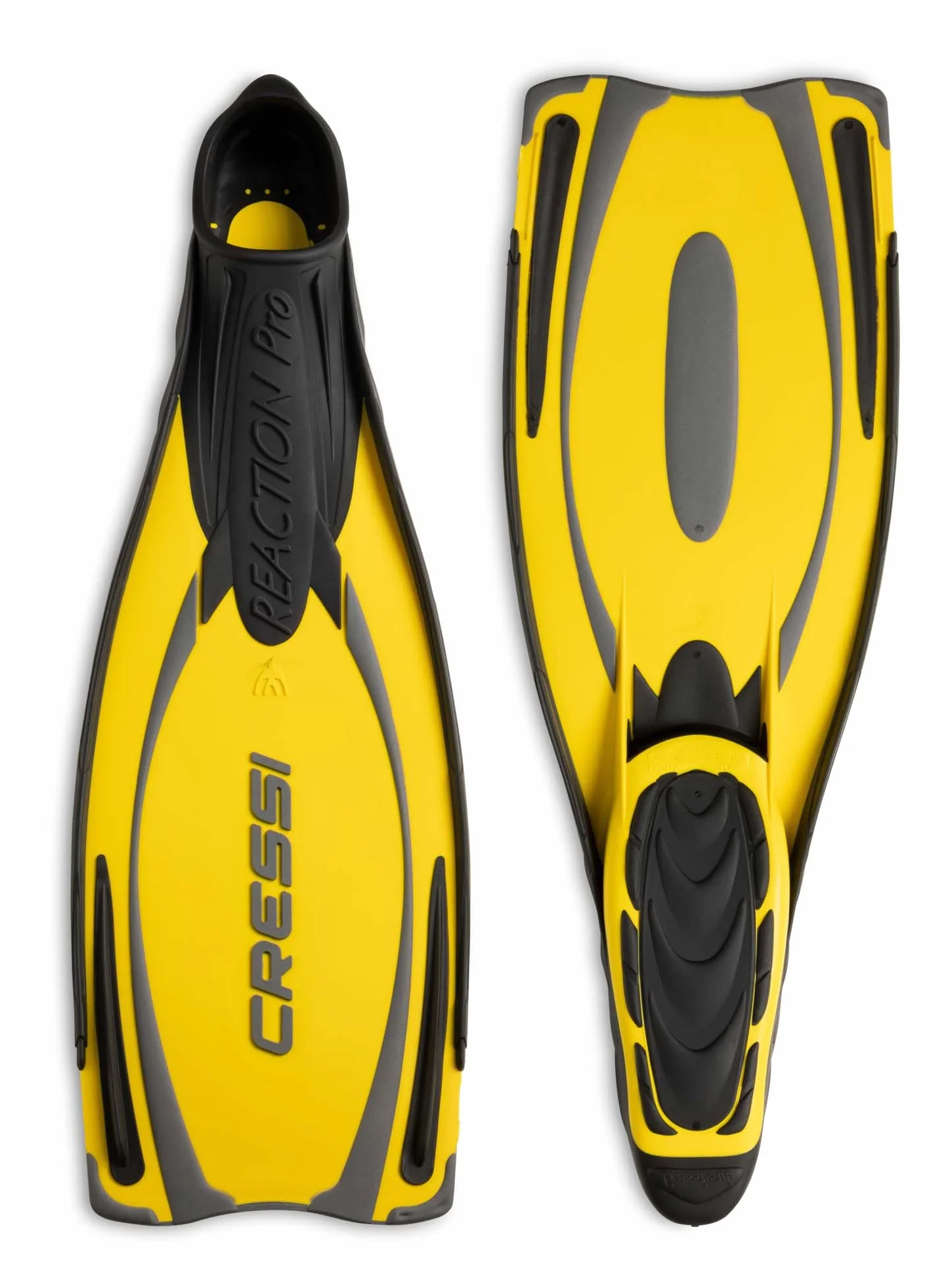 CRESSI Reaction Pro Pinna Snorkeling Sub Apnea Flipper Full Foot Silicone Suola Antiscivolo