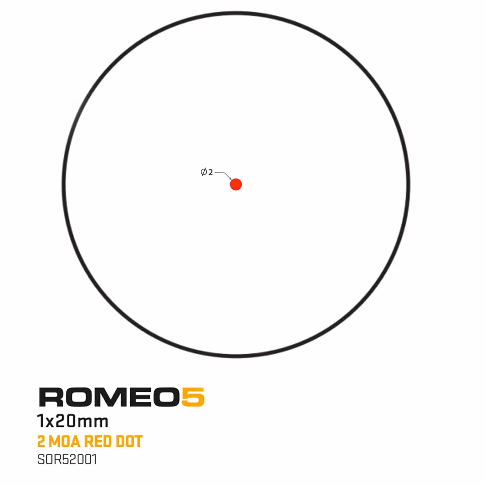 Sig Sauer Romeo-5 1x20 2 MOA Red Dot Sight