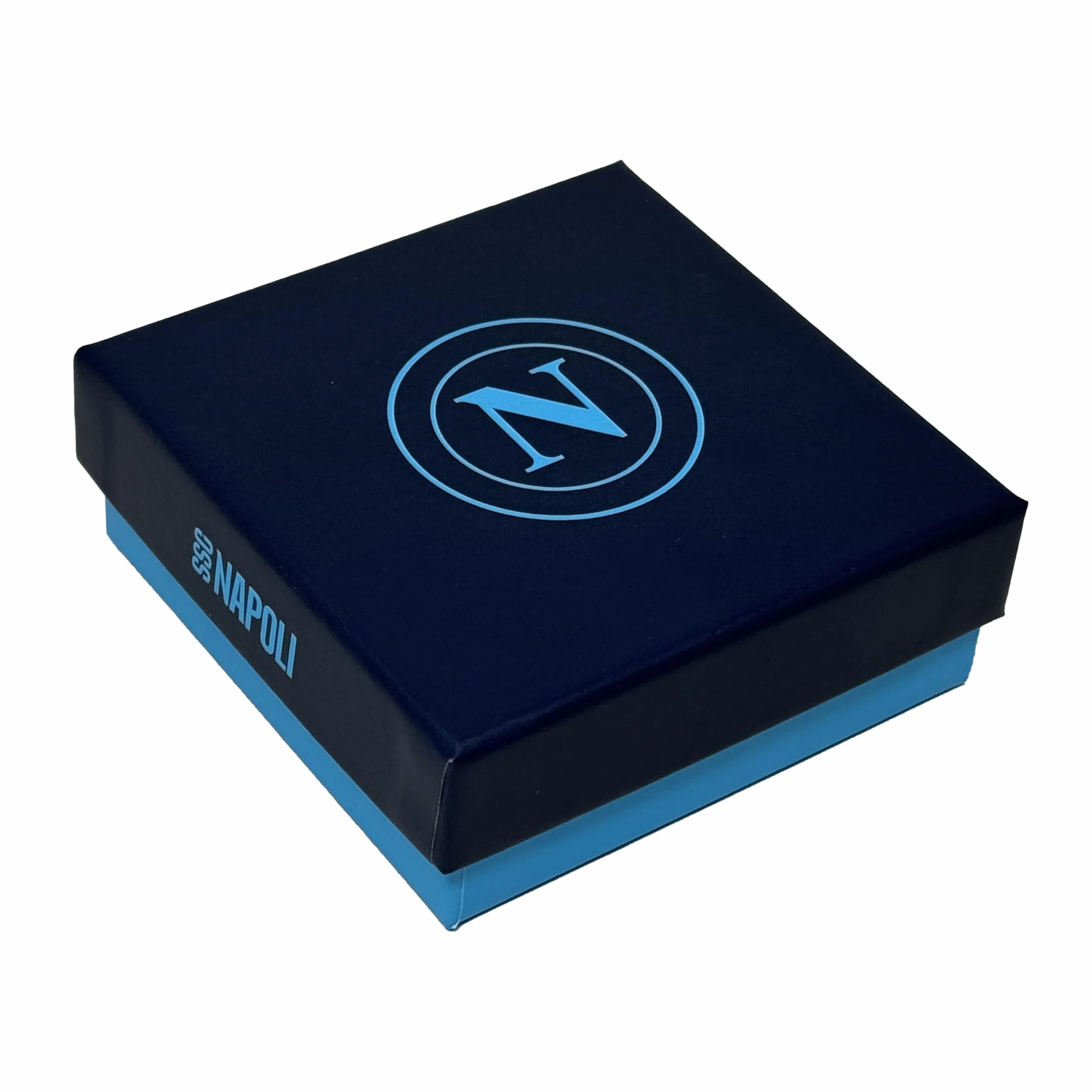 Clondo Portachiavi SSC Napoli Acciaio Inossidabile Prodotto Ufficiale Calcio Gadget Elegante Resistente Logo SSCN Idea Regalo Tifosi Azzurri