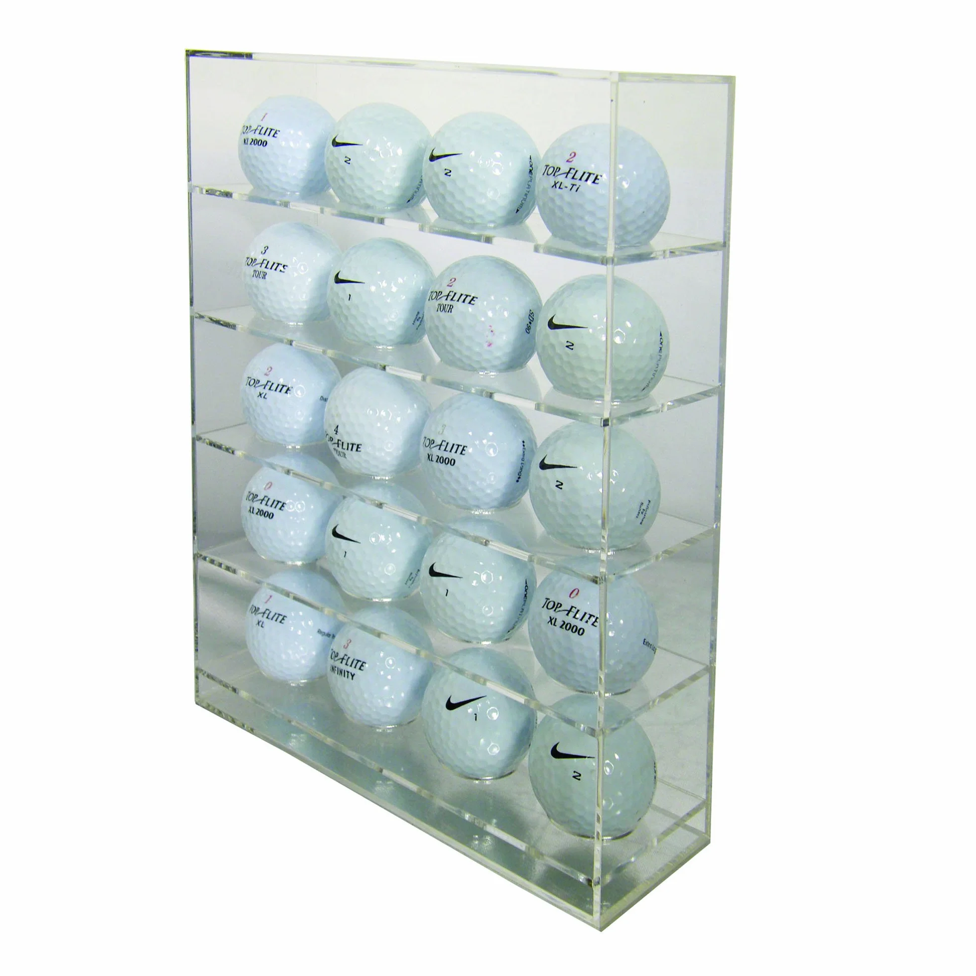 Longridge Espositore per palline da golf in perspex 20 palline trasparente