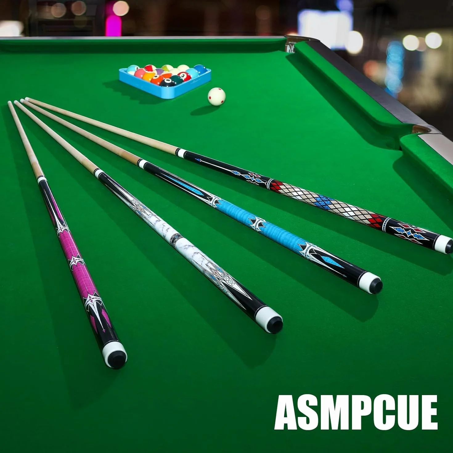 Stecca da Biliardo 58 Pollici Hardwood Pool Cue 13 mm Punte per Professionisti