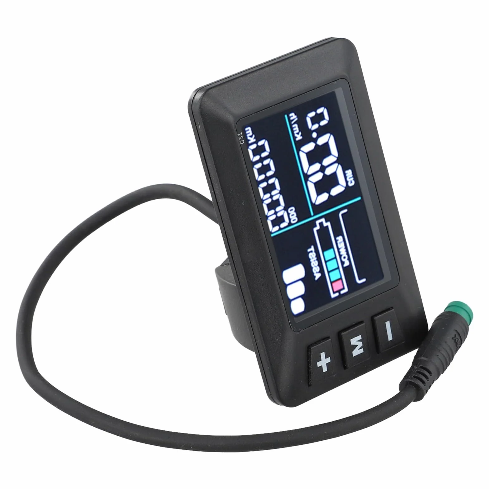 Schermo LCD per bicicletta elettrica 24V 36V 48V connettore impermeabile 5 pin monitor digitale velocità chilometraggio batteria